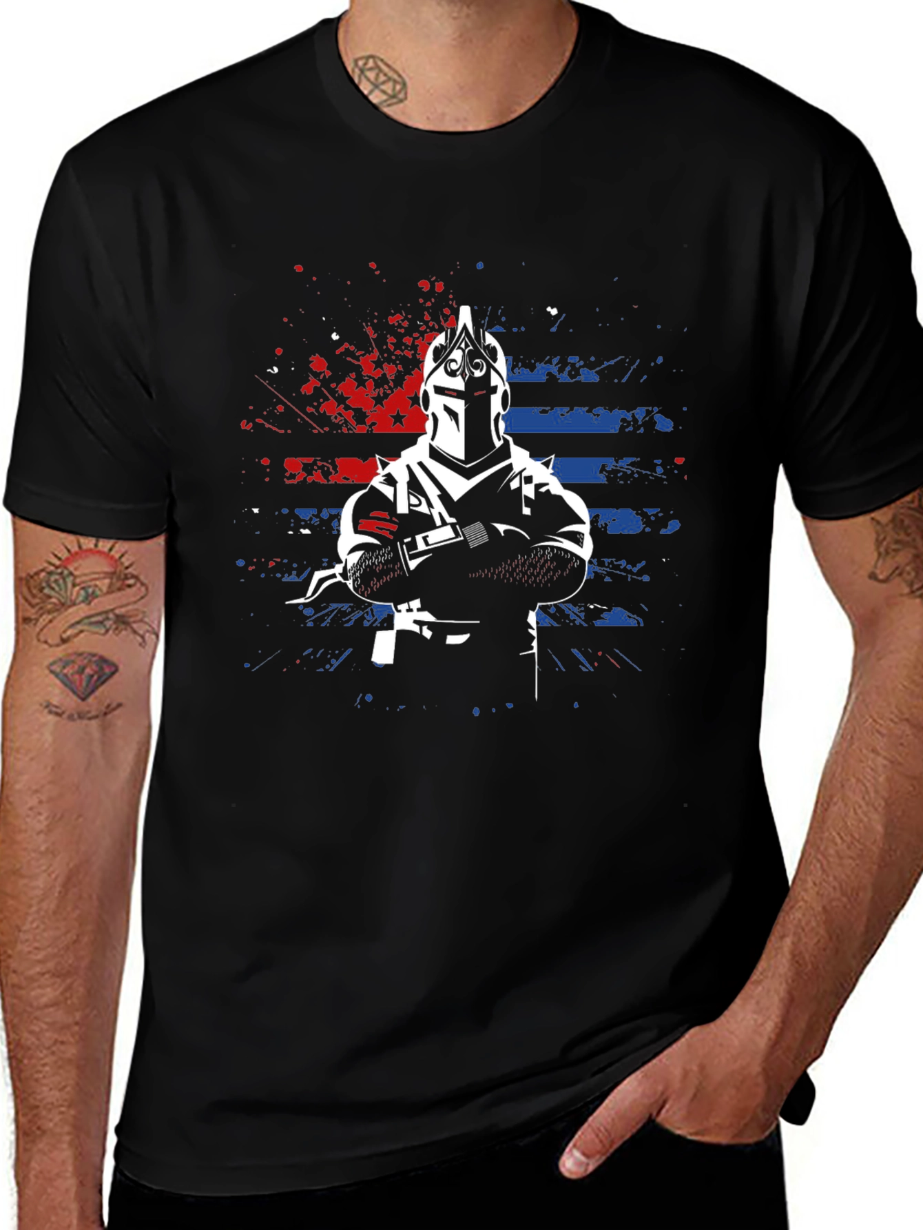 Variant 19 of Knight Graphic T-Shirt - Bold Design