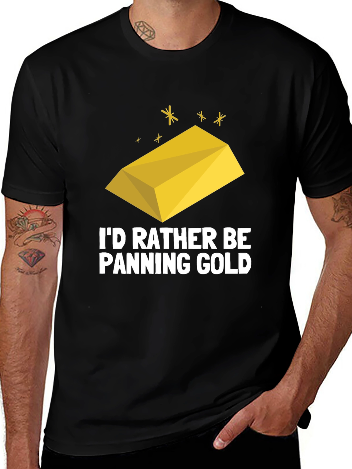 Variant 28 of I'd Rather Be Panning Gold T-Shirt