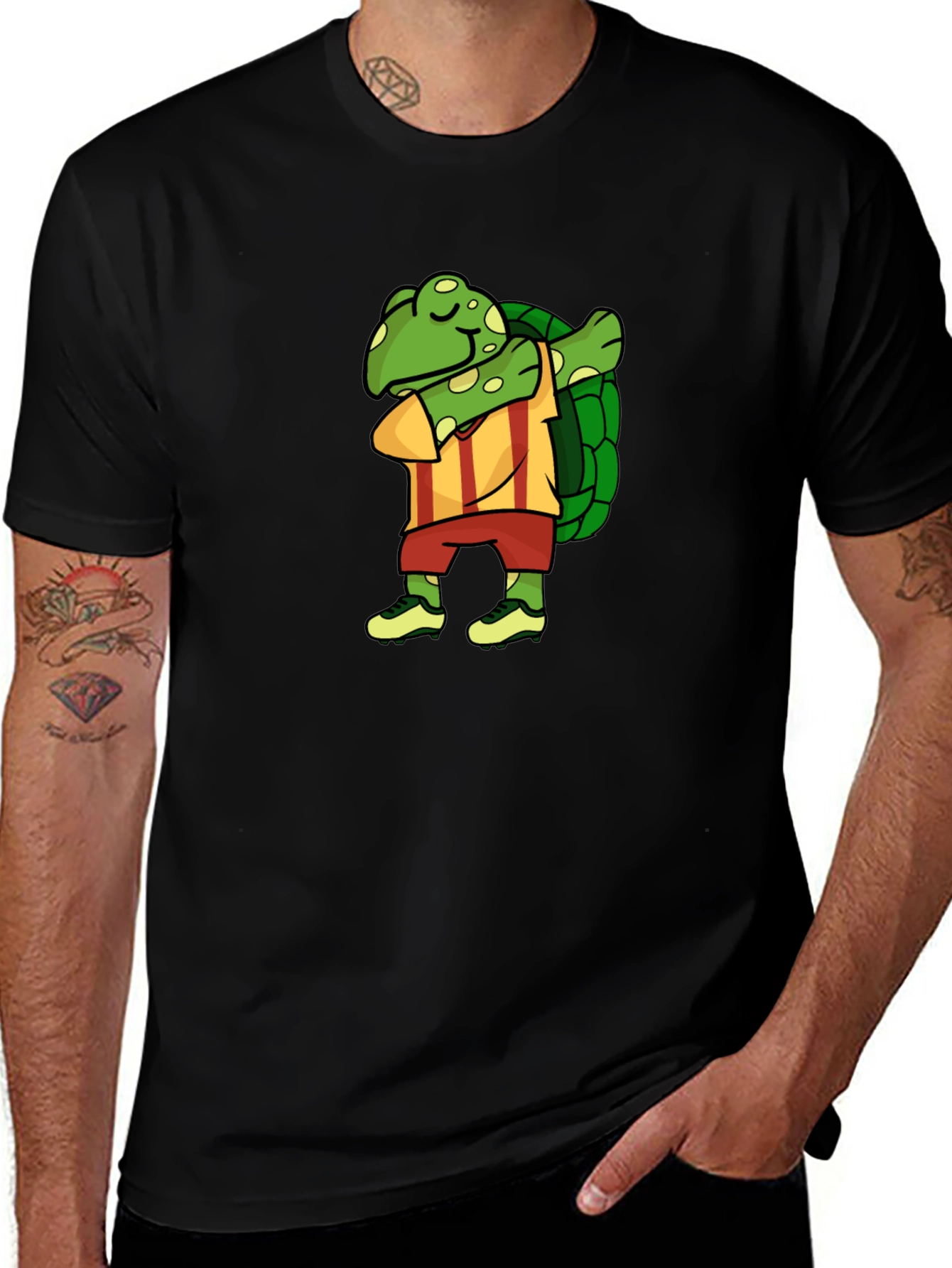 Variant 5 of Dabbing Turtle Graphic Tee - Fun & Stylish