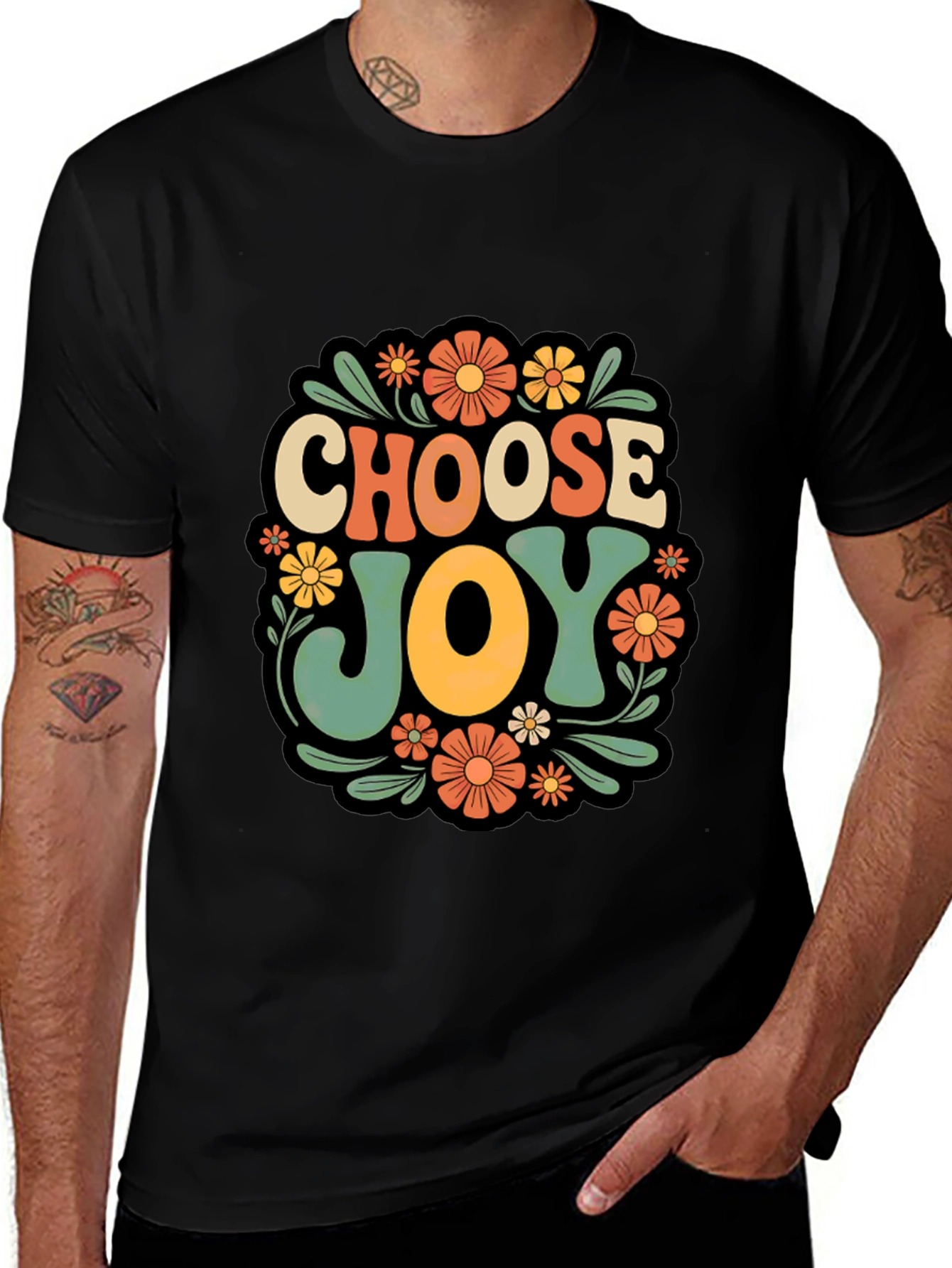 Choose Joy Retro Graphic T-Shirt