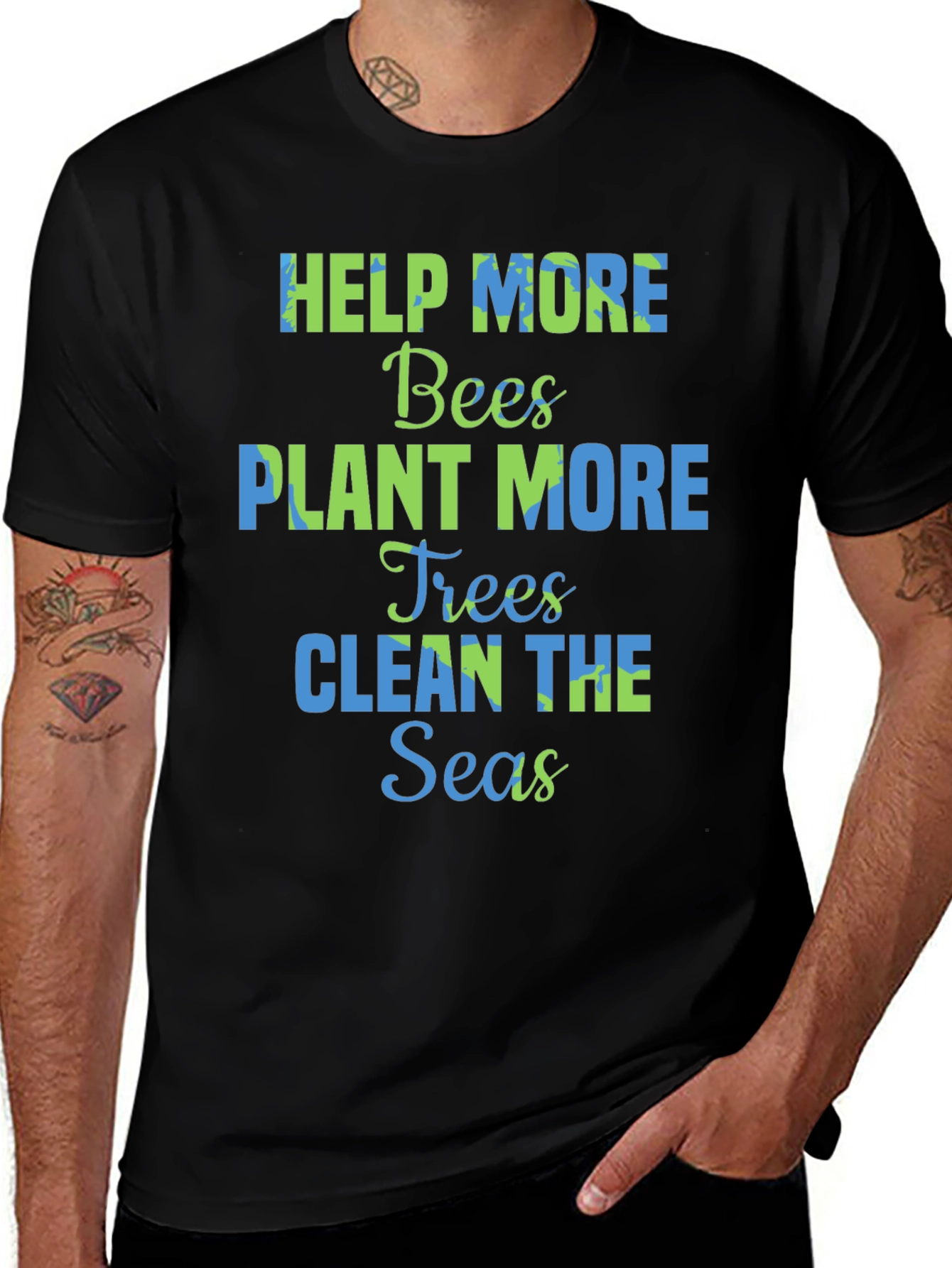 Variant 5 of Eco-Friendly Graphic Tee - Save the Planet