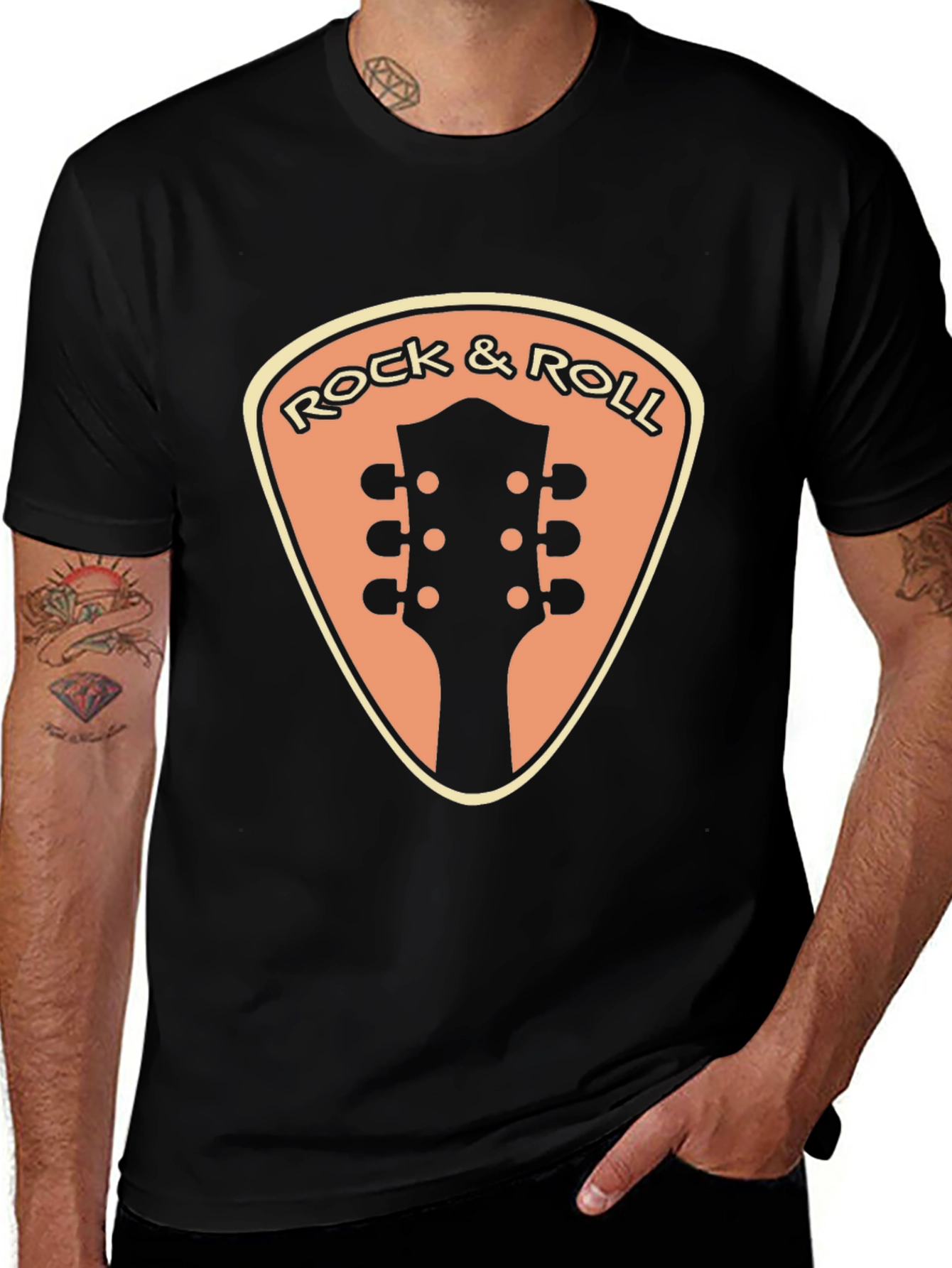 Variant 14 of Rock & Roll Guitar T-Shirt - Classic Music Tee