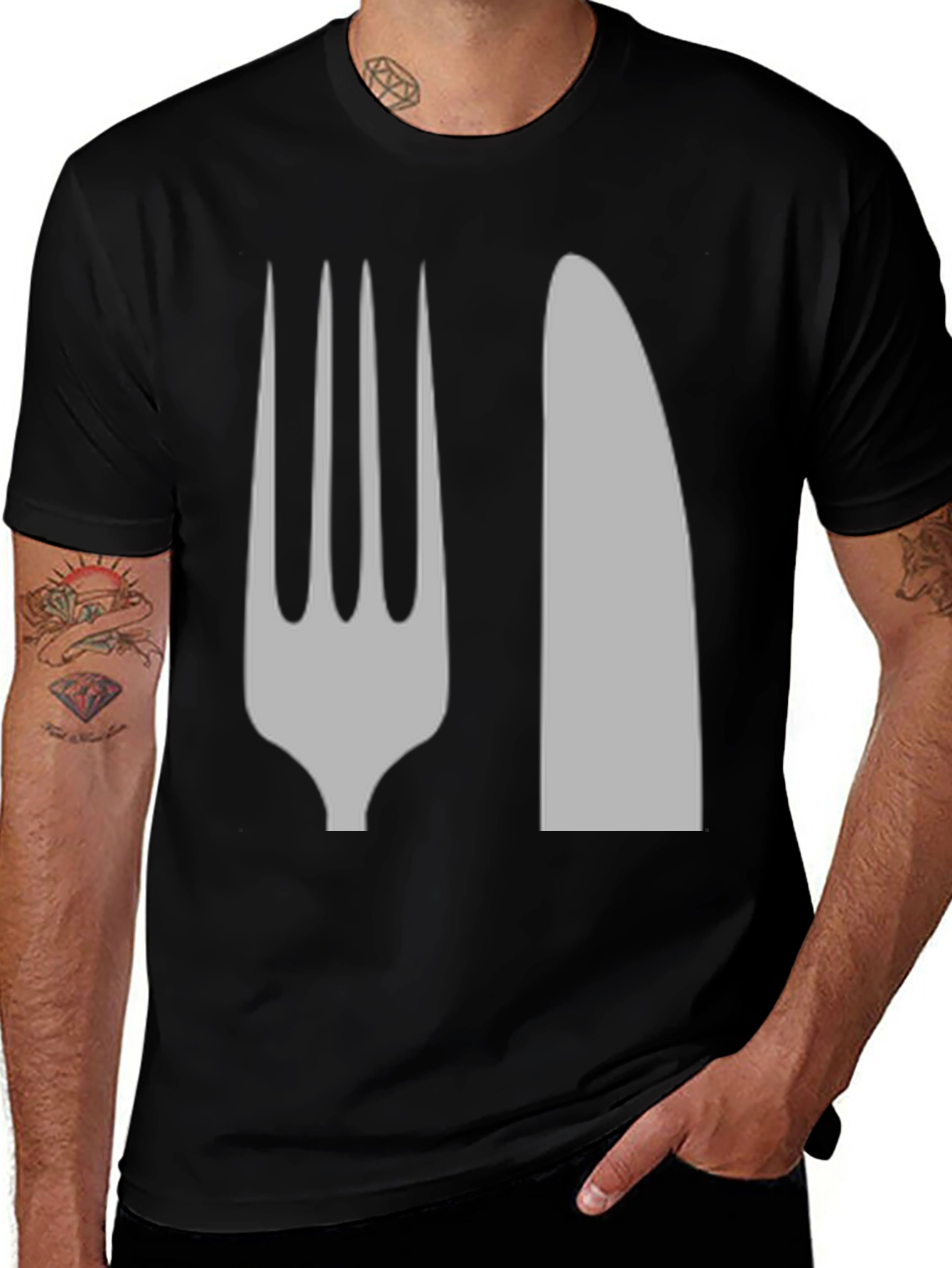 Variant 9 of Fork and Knife Graphic Tee