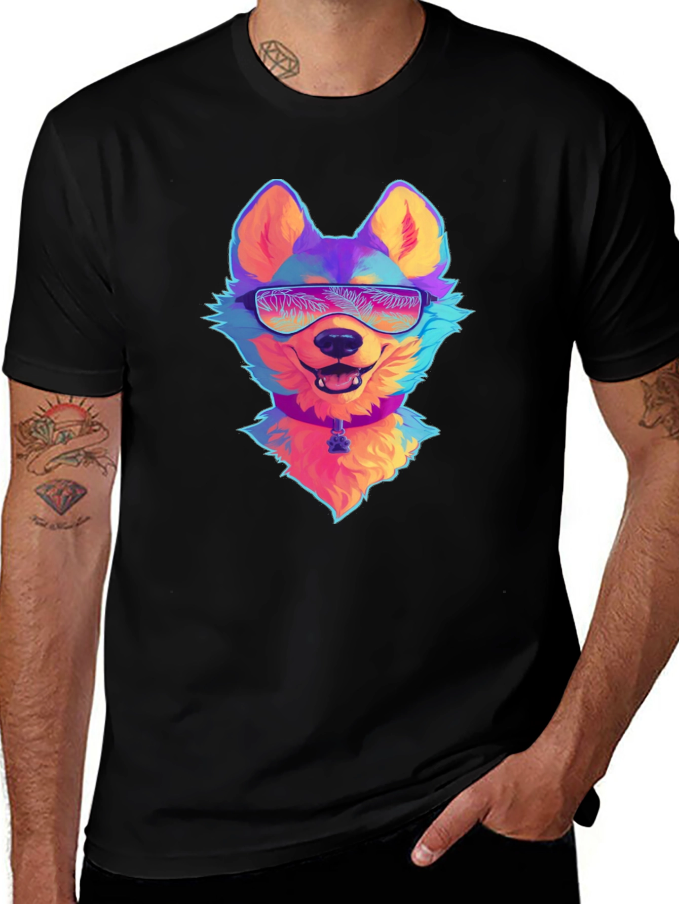 Variant 15 of Cool Dog Graphic T-Shirt