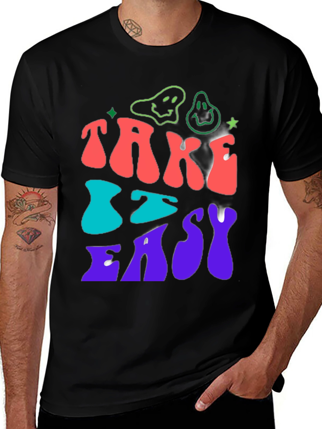 Variant 21 of Take It Easy Graphic T-Shirt - Relaxed Fit