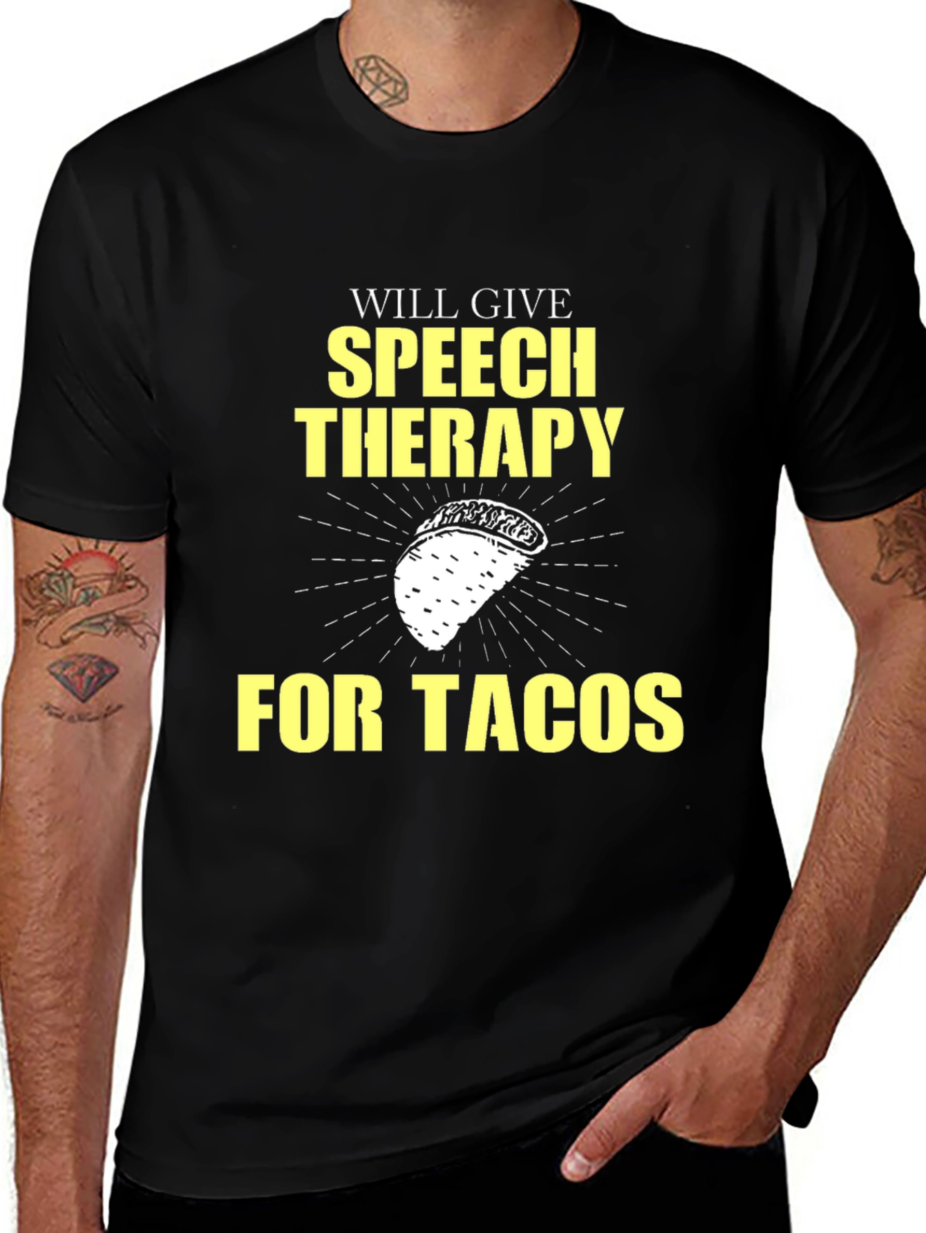 Variant 24 of Speech Therapy Taco Graphic Tee