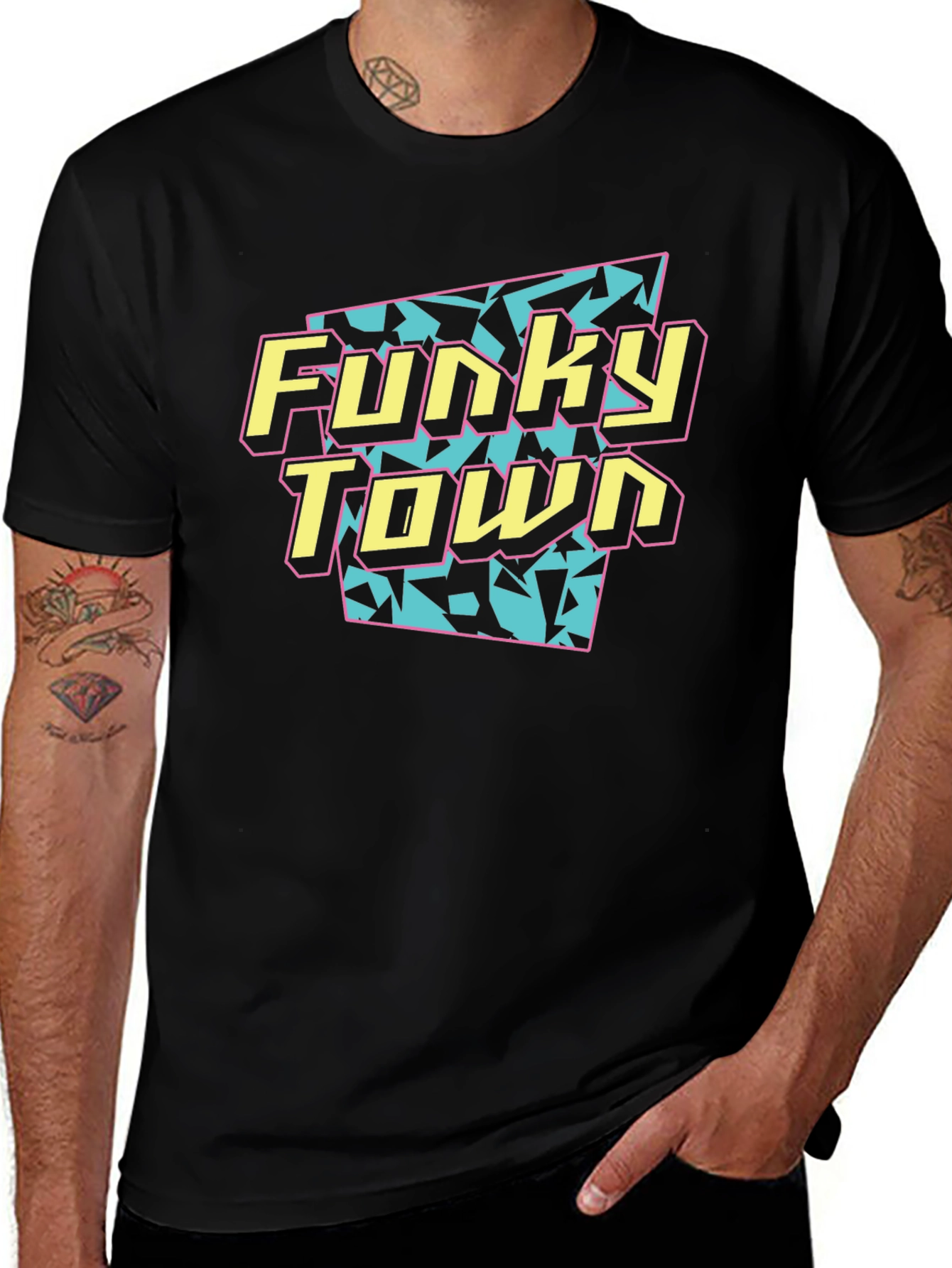 Funky Town T-Shirt - Retro 80s Design