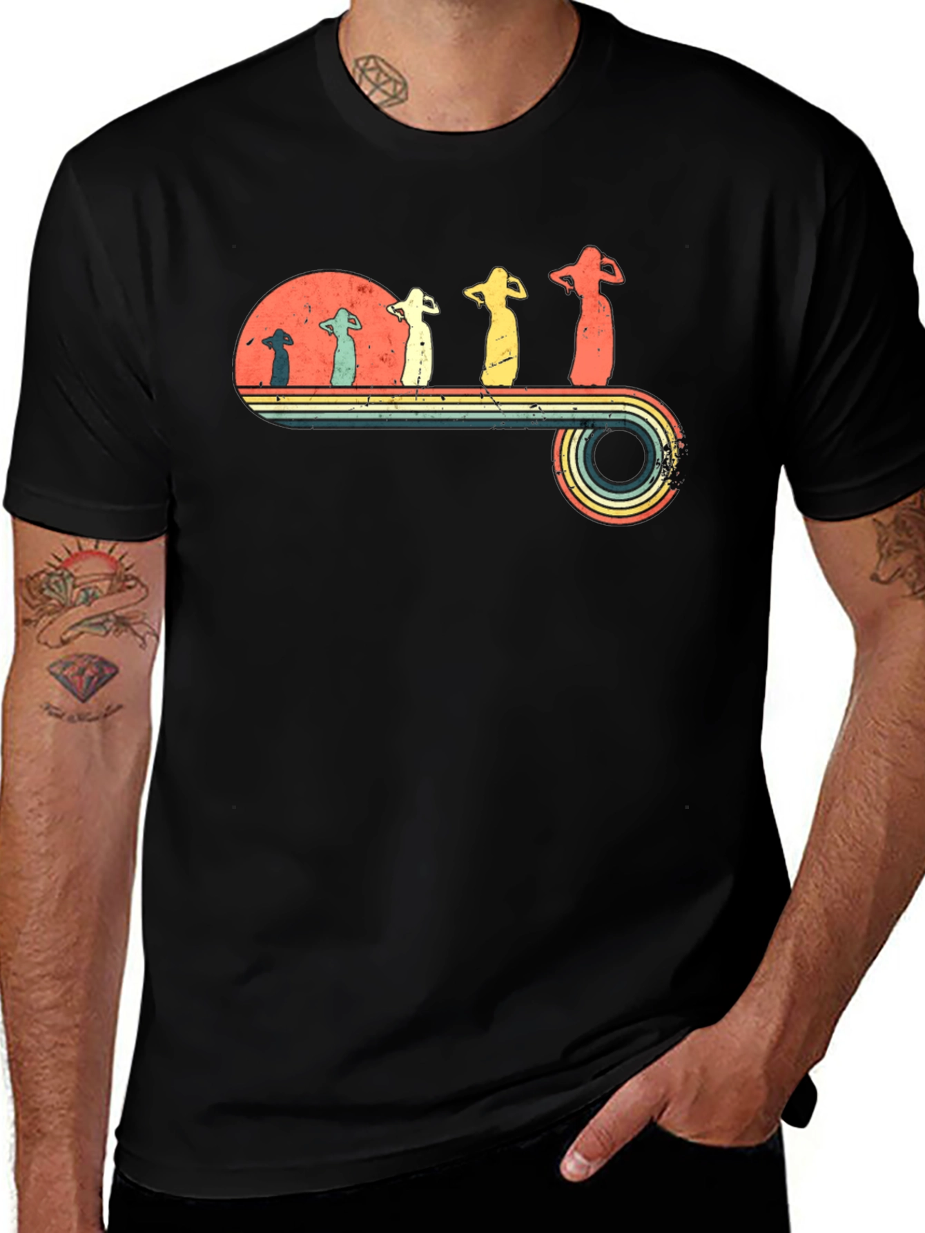 Variant 14 of Retro Evolution Belly Dancer T-Shirt