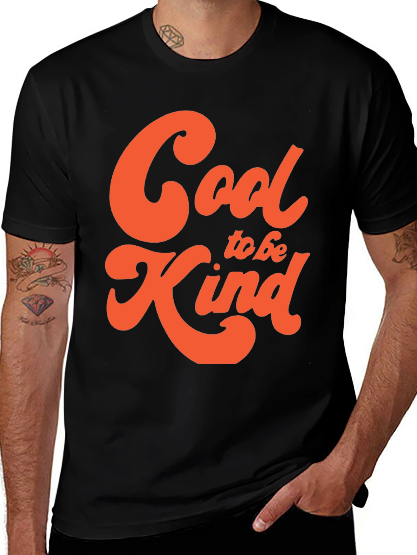 Black Cool to be Kind Graphic Tee - Black main image