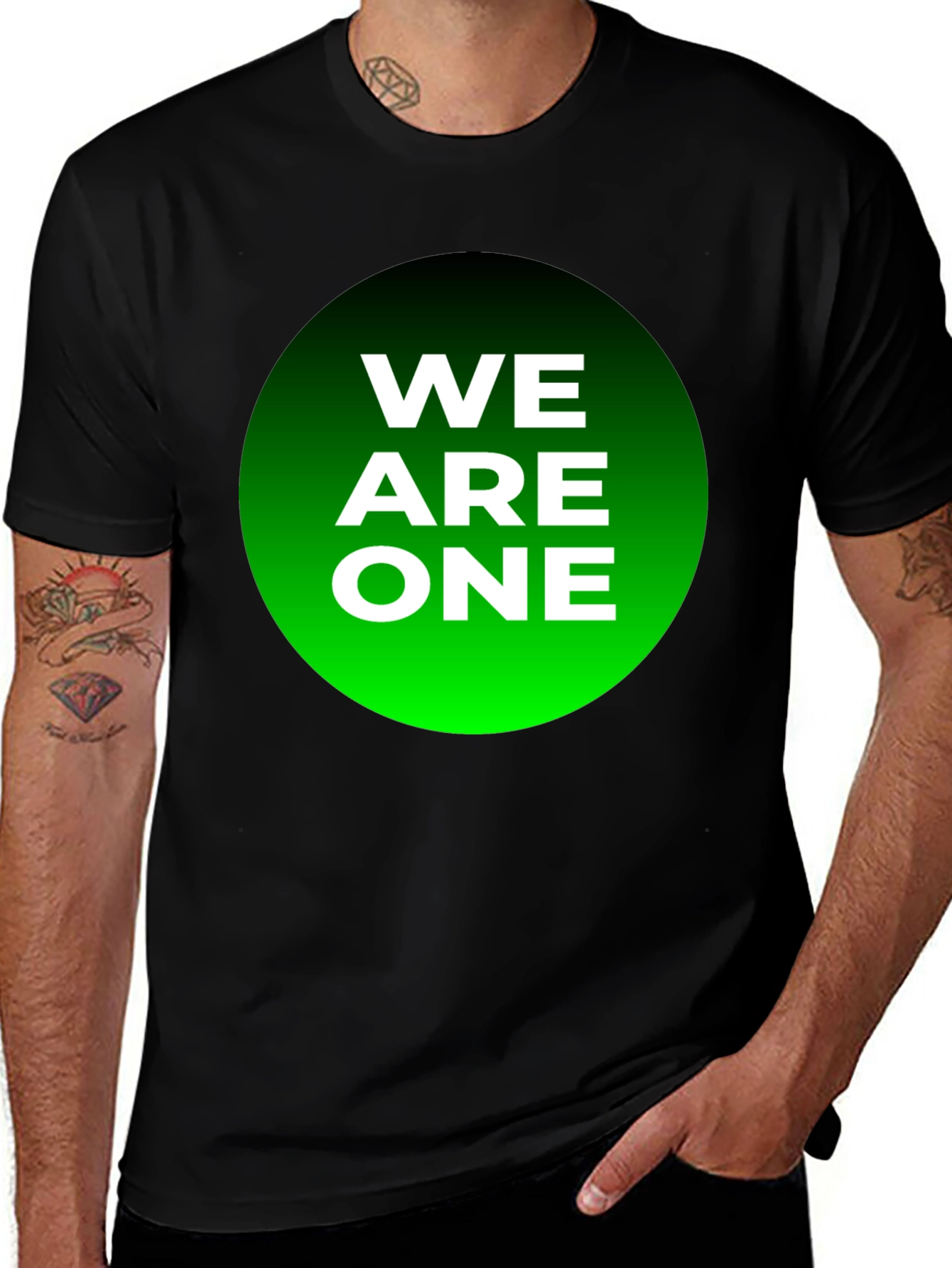 Variant 16 of We Are One Graphic Tee - Black