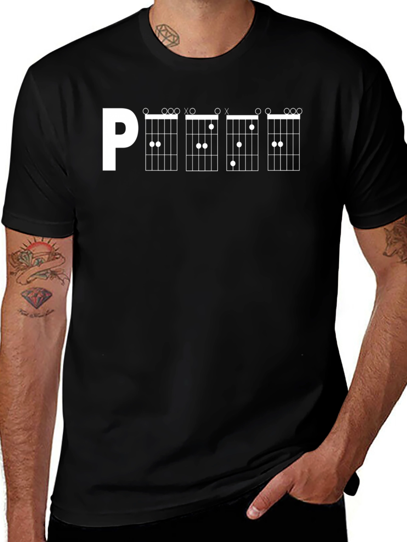 Variant 9 of Guitar Chord T-Shirt - Musician Graphic Tee