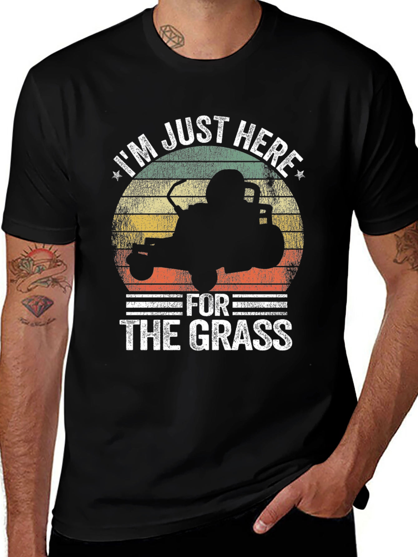 Variant 19 of I'm Just Here for the Grass T-Shirt