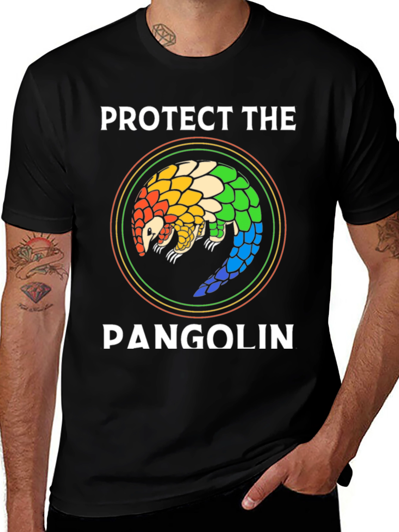 Protect The Pangolin T-Shirt - Wildlife Conservation Tee