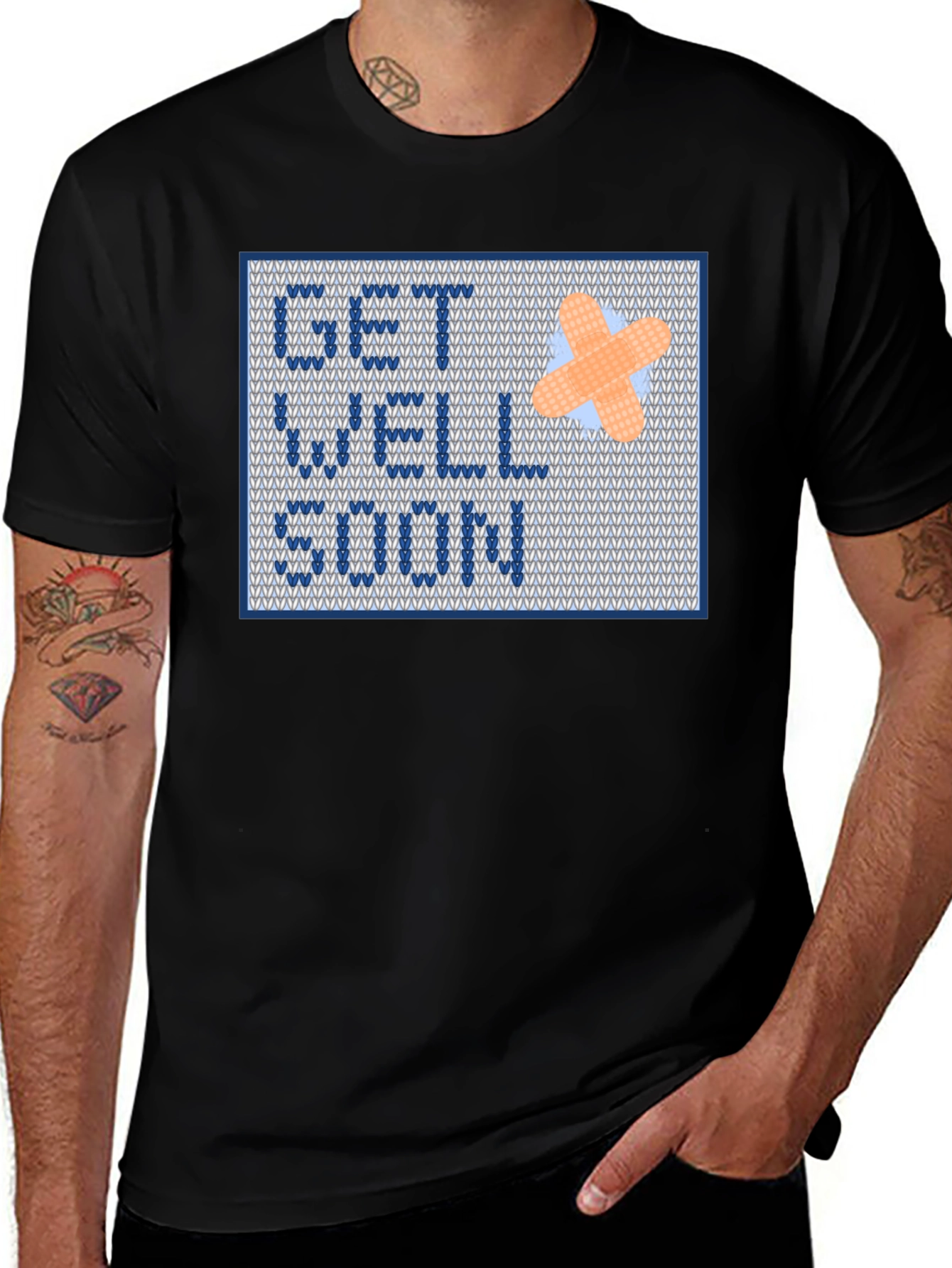 Variant 22 of Get Well Soon Shirt - Cross Stitch Design