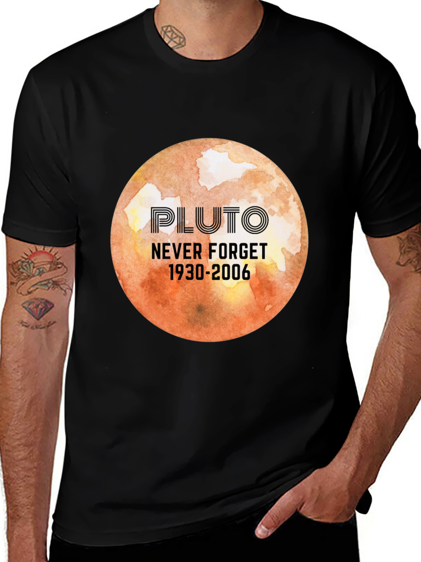 Pluto Never Forget Graphic Tee
