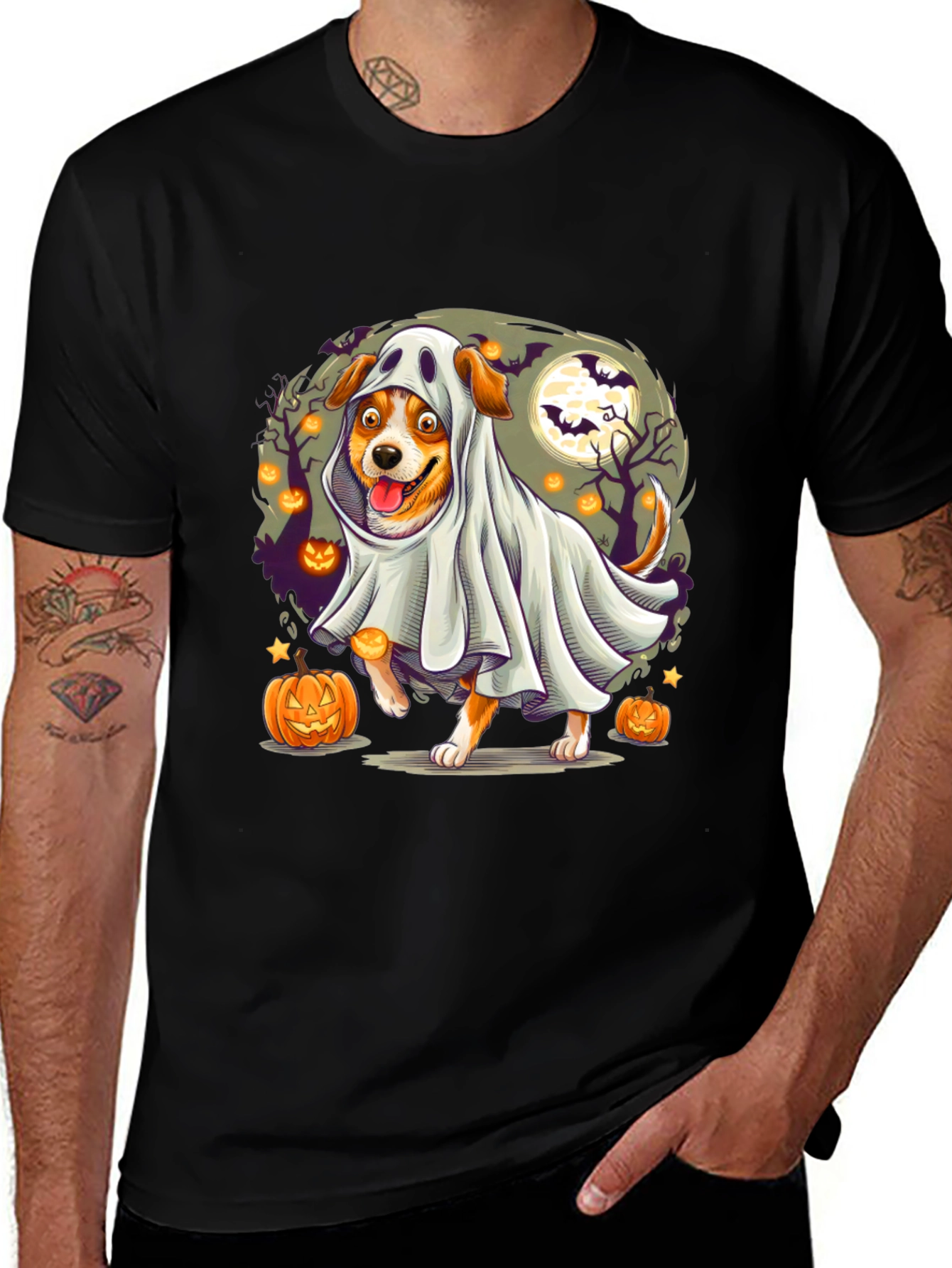 Ghost Dog Halloween T-Shirt