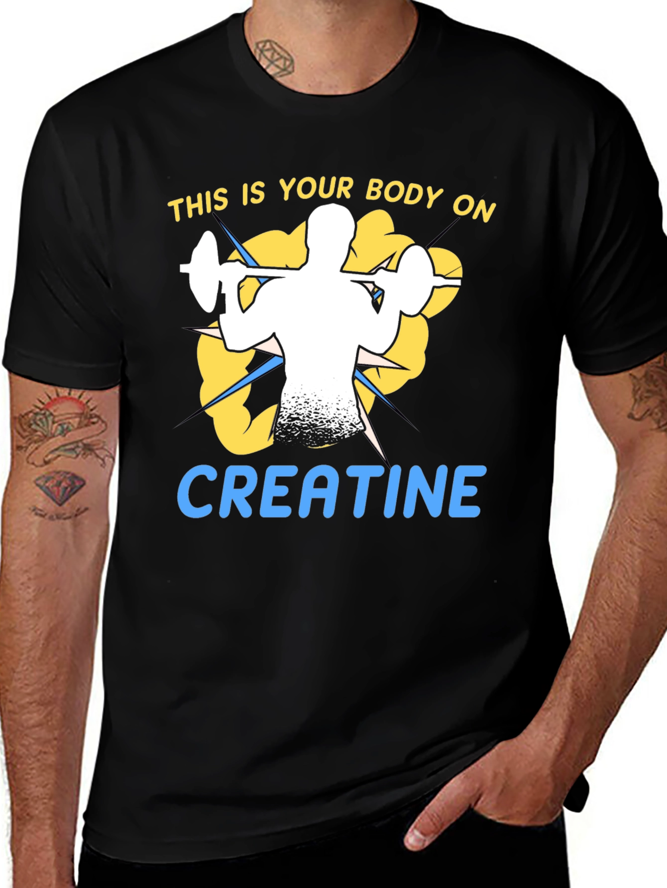 Variant 12 of Creatine Bodybuilding Gym T-Shirt
