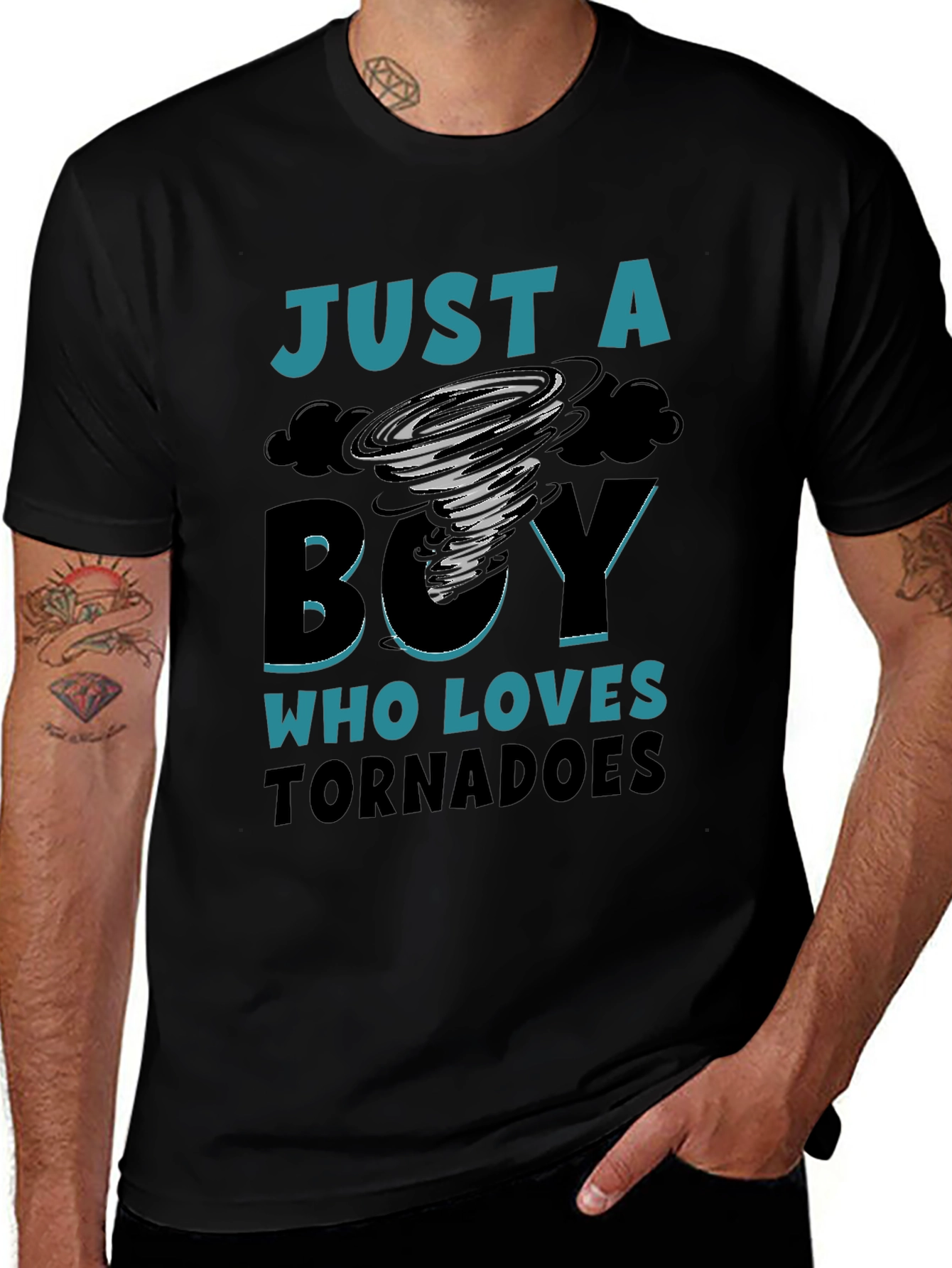 Variant 19 of Just a Boy Who Loves Tornadoes T-Shirt
