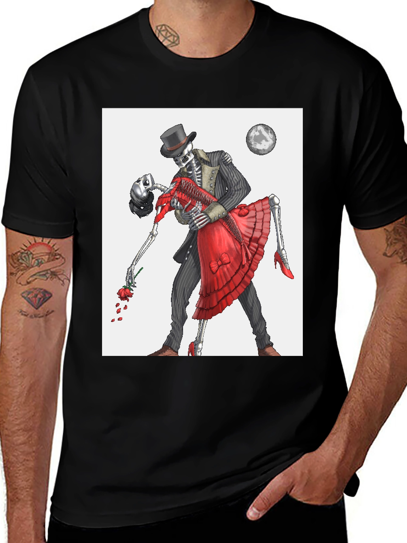 Variant 20 of Skeleton Dance T-Shirt - Gothic Romance Tee