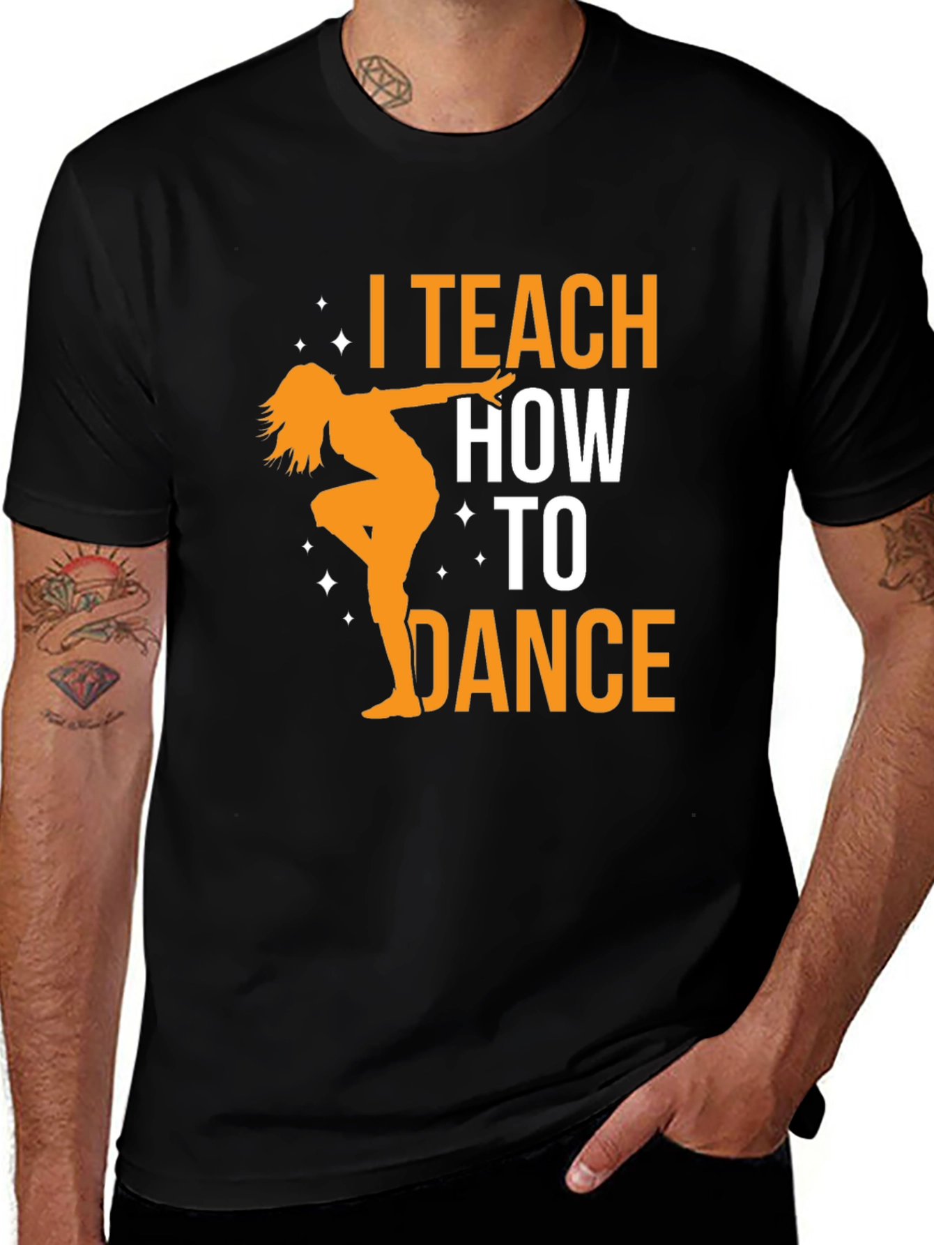 Variant 11 of I Teach How to Dance Black T-Shirt