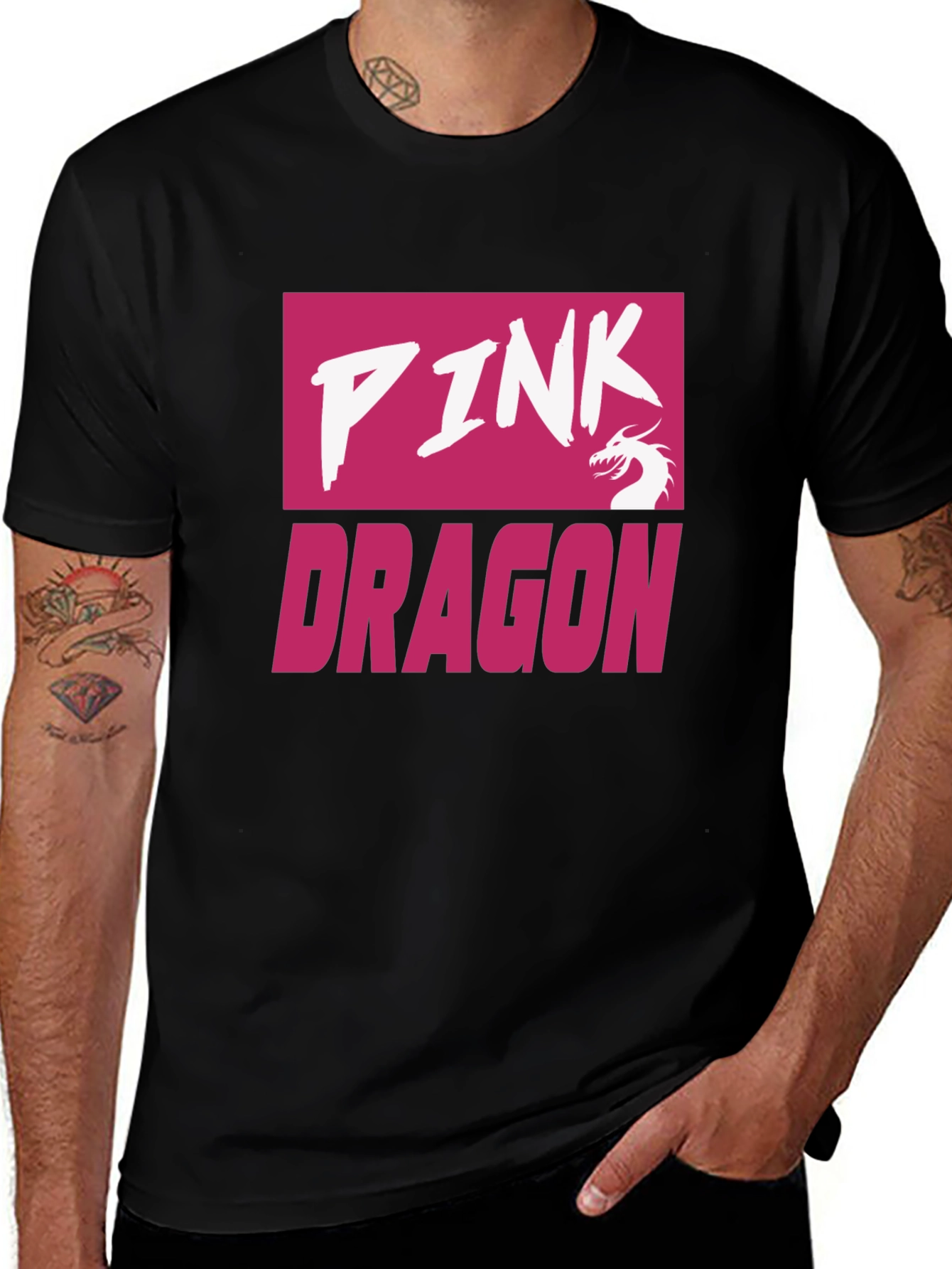 Variant 29 of Pink Dragon Graphic Tee - Trendy Design