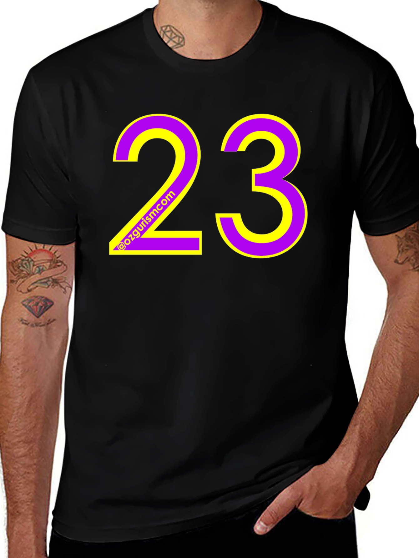 Variant 15 of Cool Number 23 Graphic Tee
