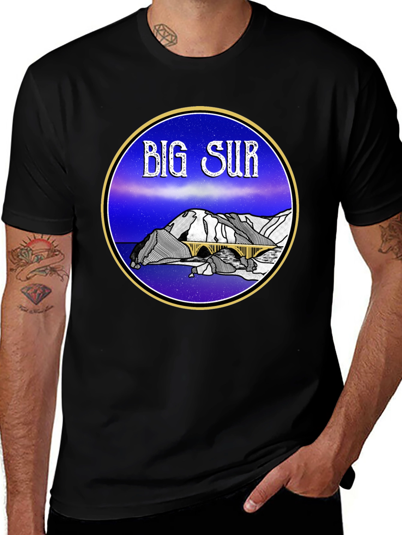 Big Sur Scenic T-Shirt - California Road Trip Souvenir