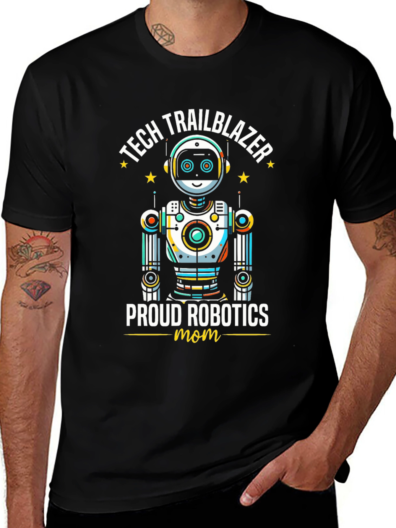 Variant 15 of Tech Trailblazer Robotics Mom Graphic T-Shirt