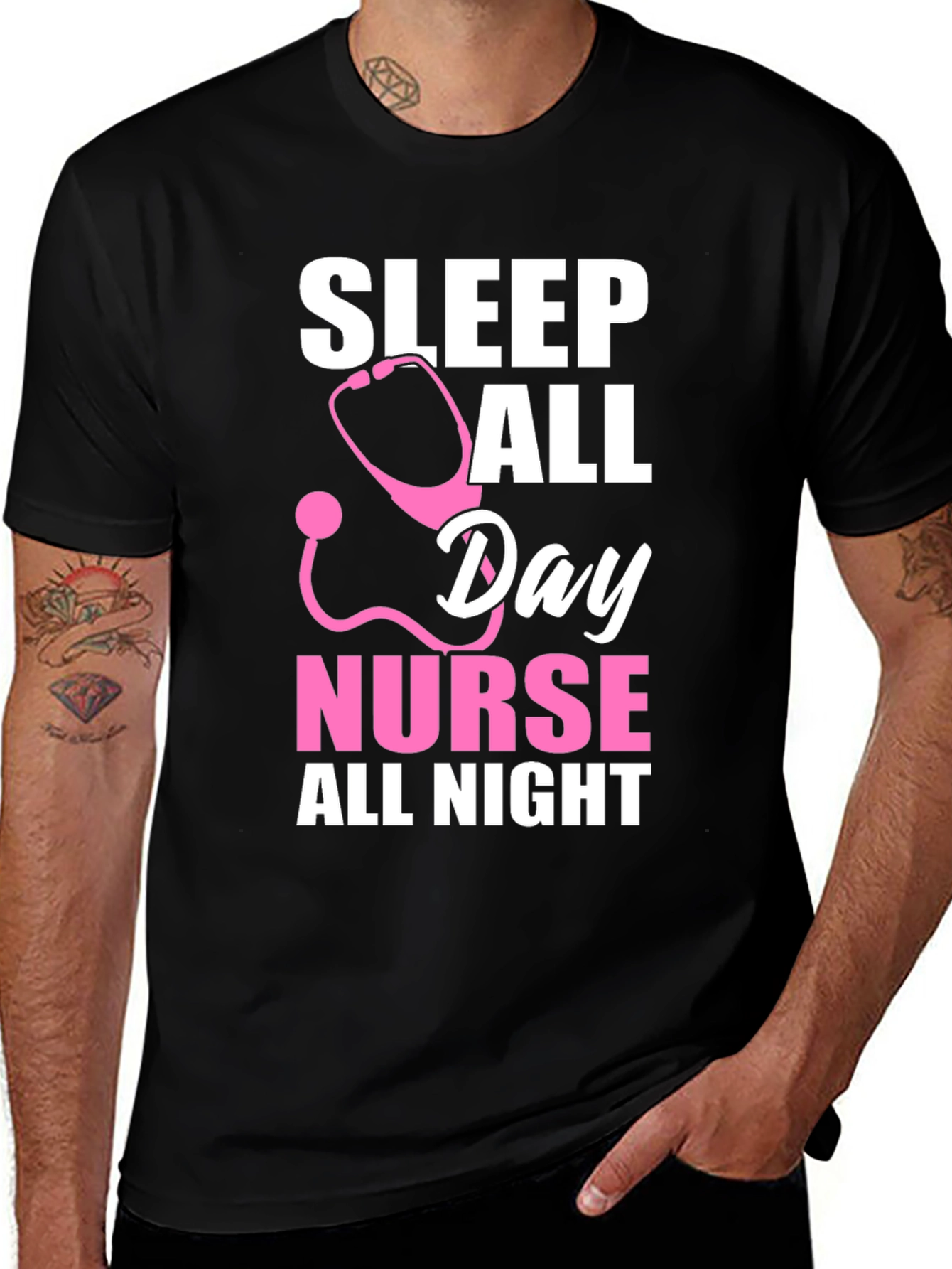 Variant 18 of Nurse Sleep All Day T-Shirt