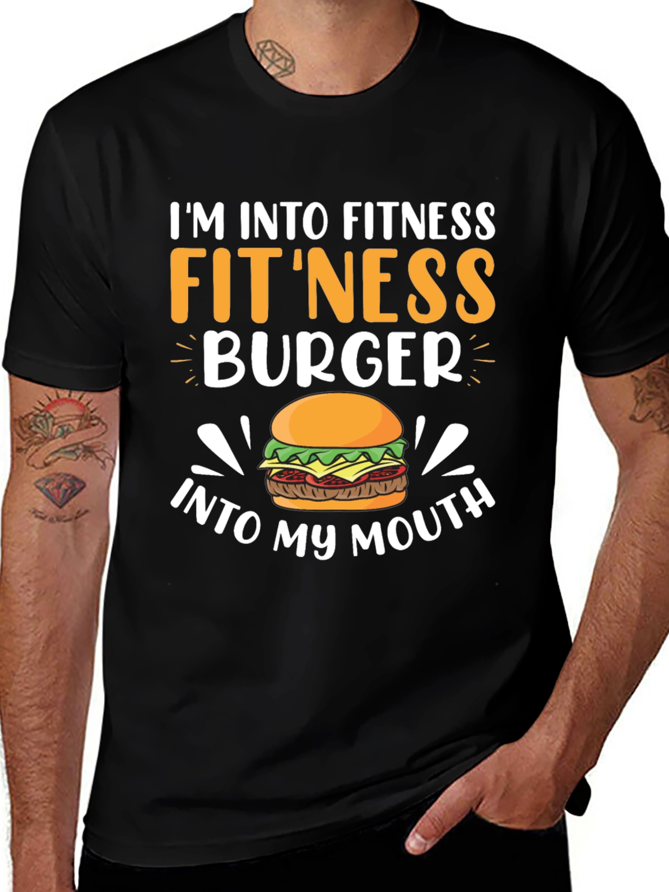 Variant 16 of Funny Fitness Burger T-Shirt