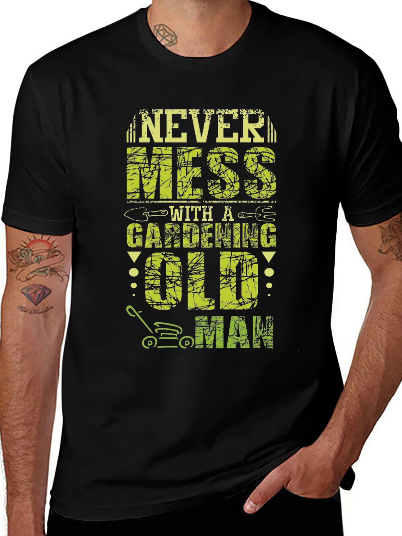 Variant 20 of Never Mess Gardening Old Man T-Shirt