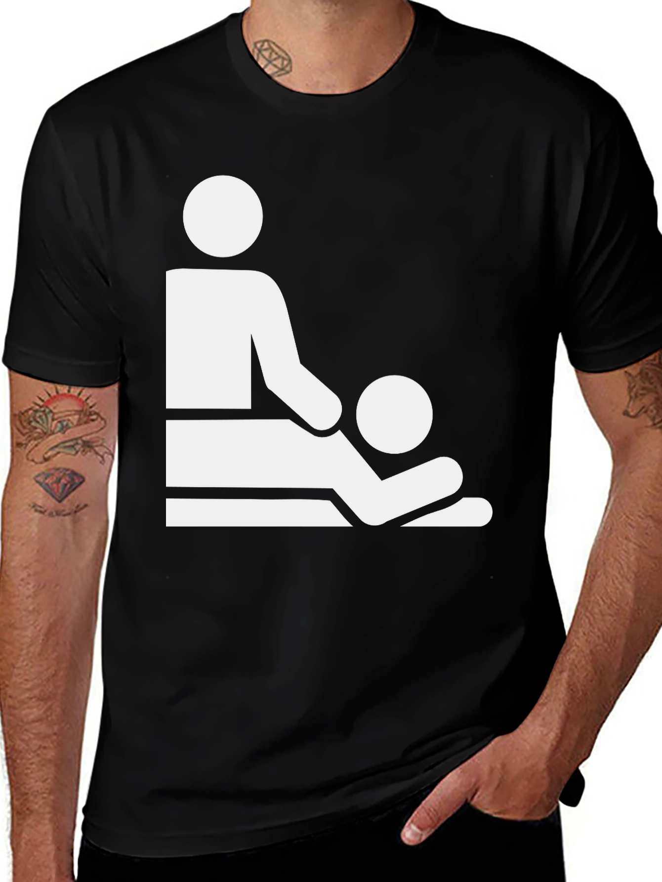 Variant 17 of Massage Graphic T-Shirt - Relaxation & Comfort