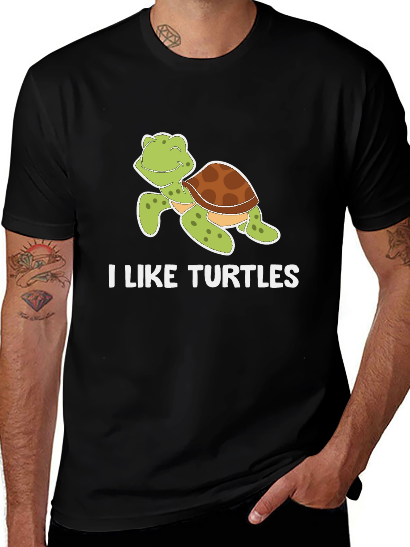 Variant 21 of I Like Turtles T-Shirt