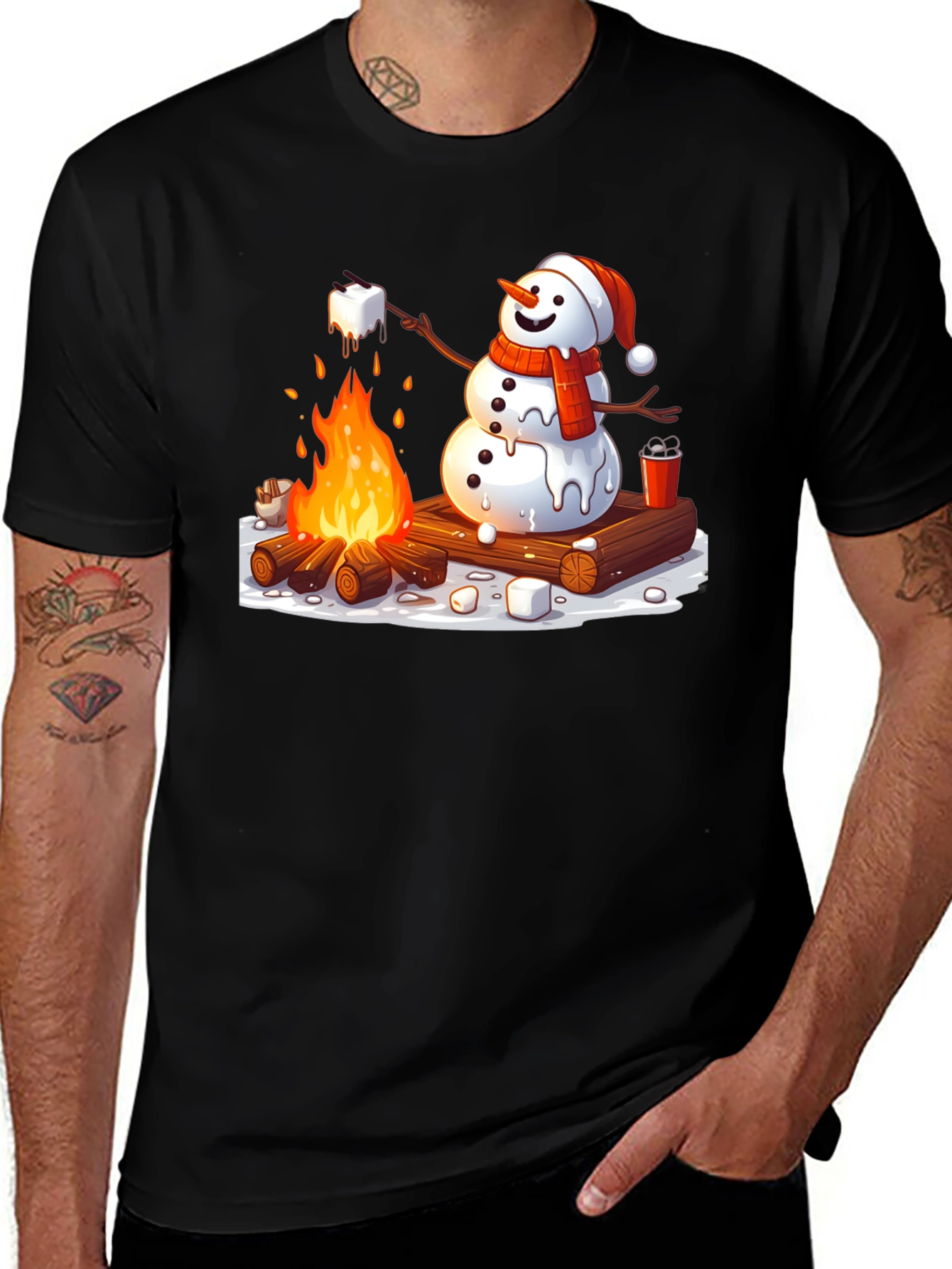 Variant 20 of Roasting Snowman T-Shirt