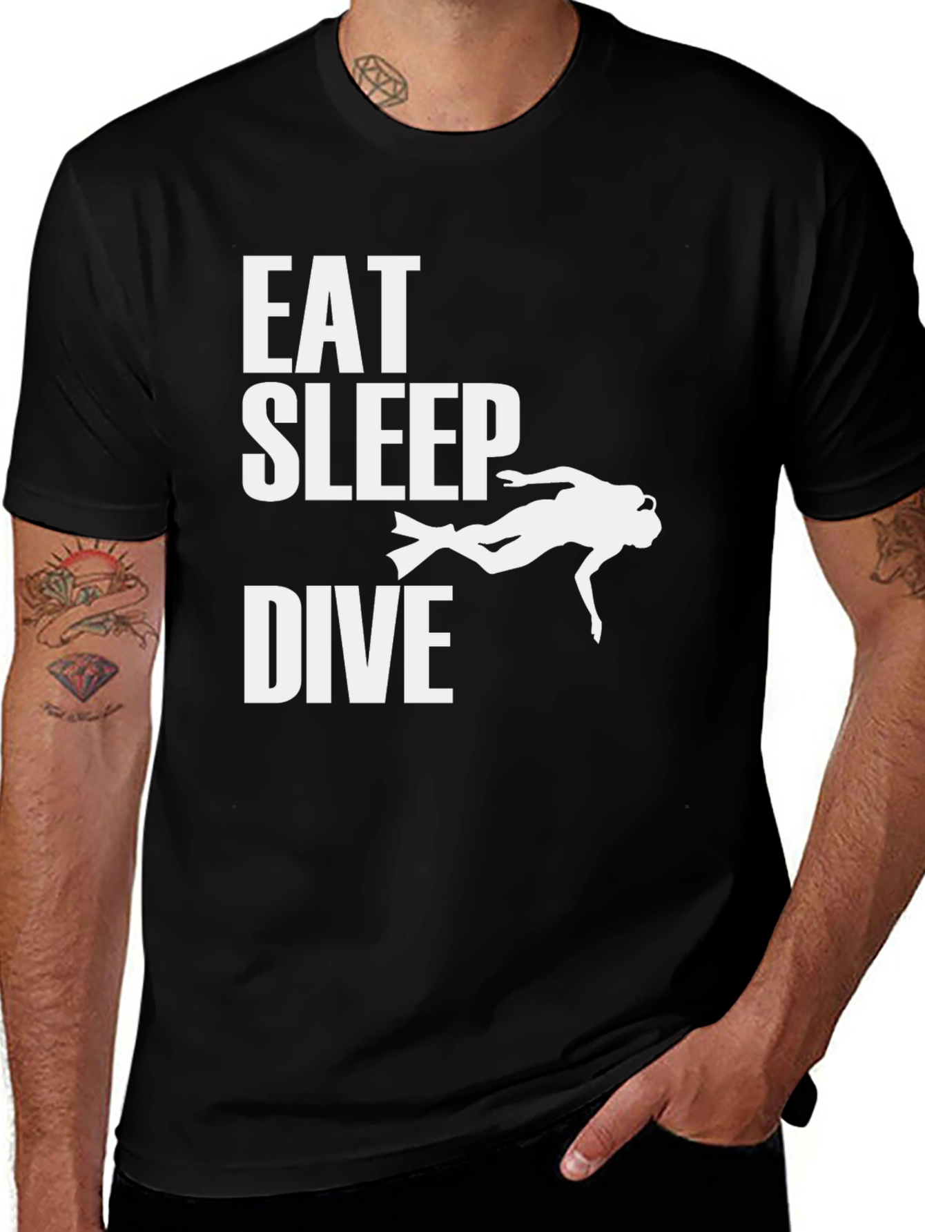 Variant 15 of Eat Sleep Dive T-Shirt - Scuba Diving Tee