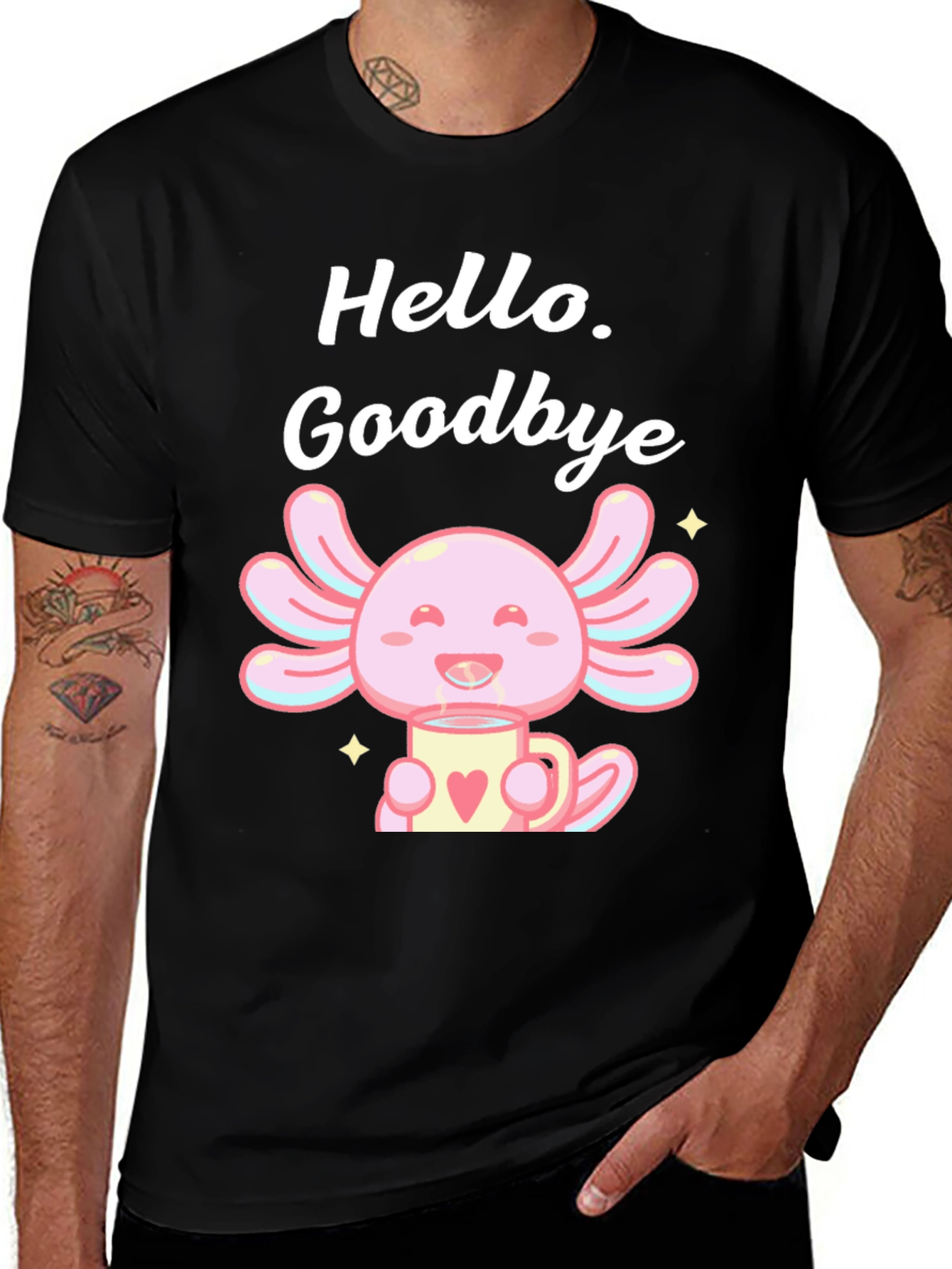 Variant 23 of Hello Goodbye Axolotl T-Shirt
