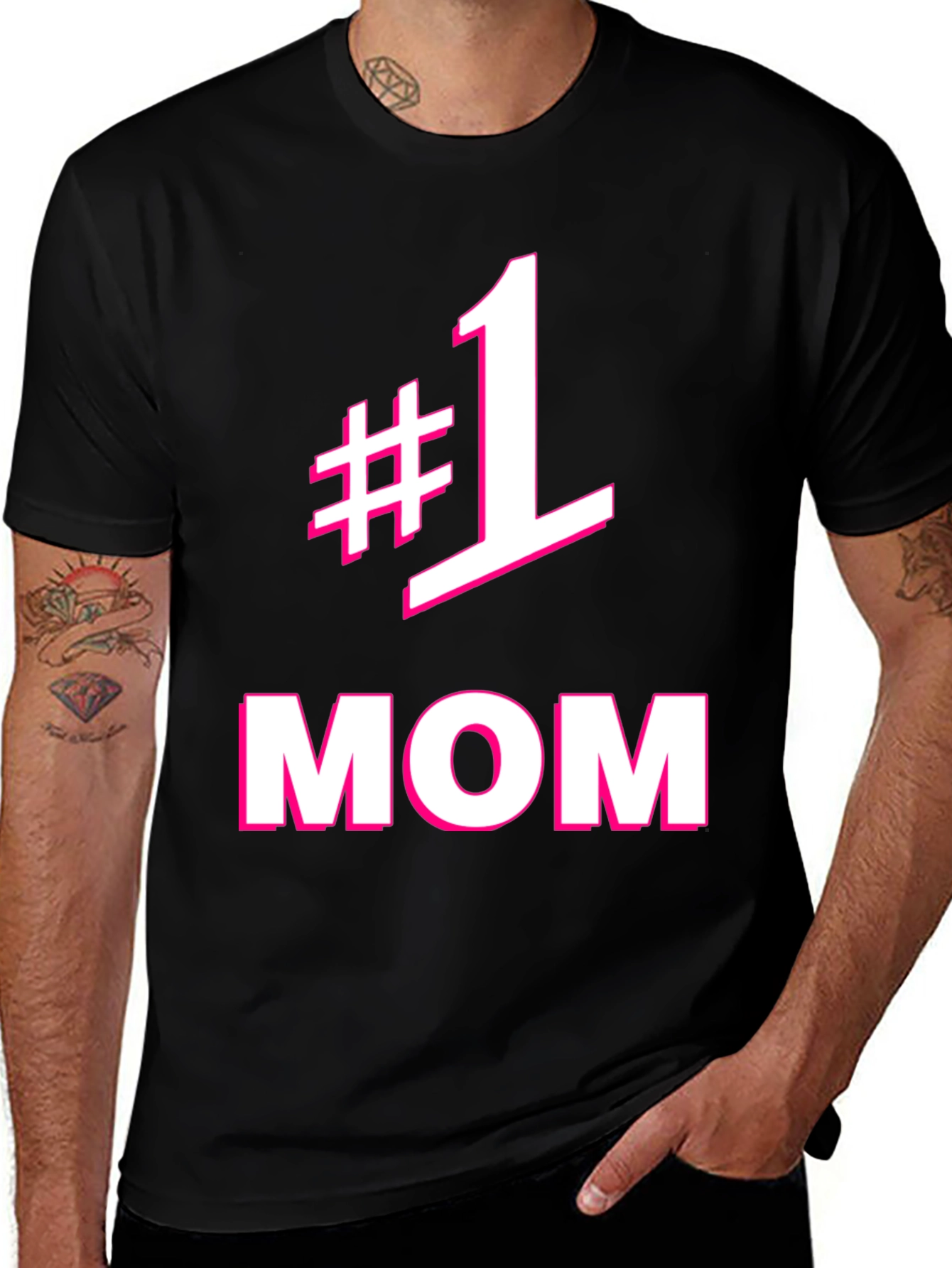 Variant 24 of Number One Mom Graphic Tee