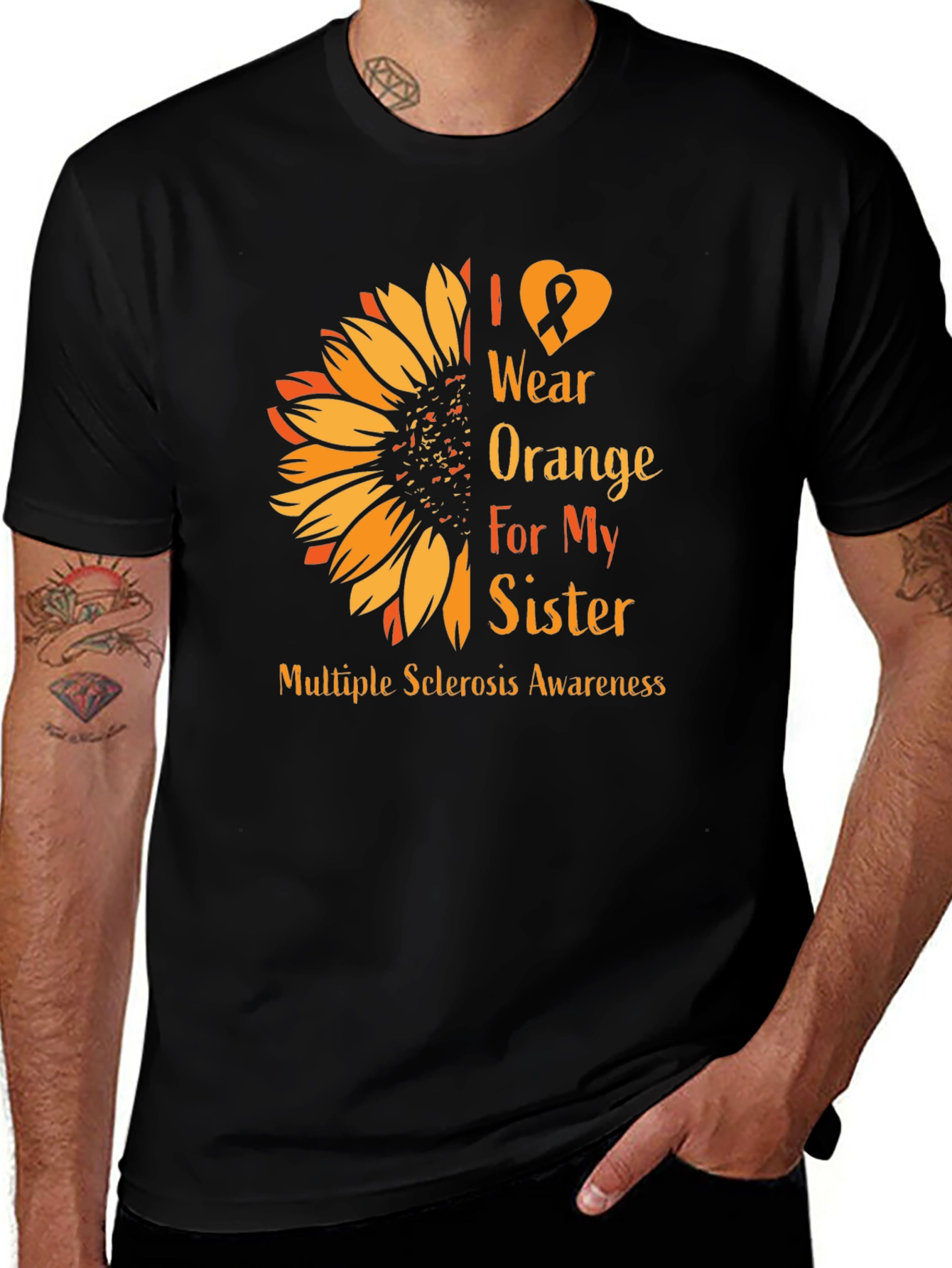 Orange Multiple Sclerosis Awareness T-Shirt