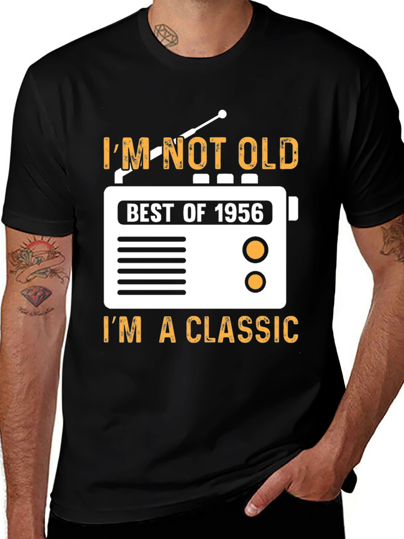 Variant 9 of Vintage 1956 Classic Radio Men's T-Shirt