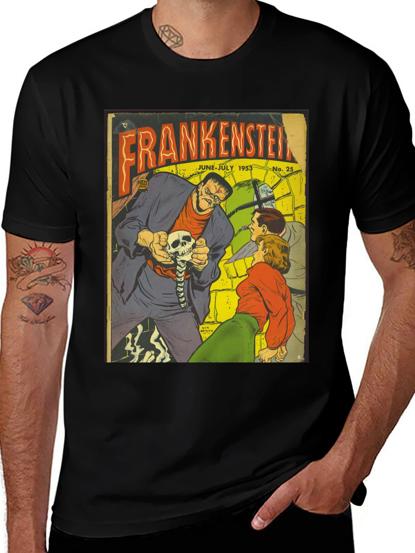 Frankenstein Comic Book Cover T-Shirt