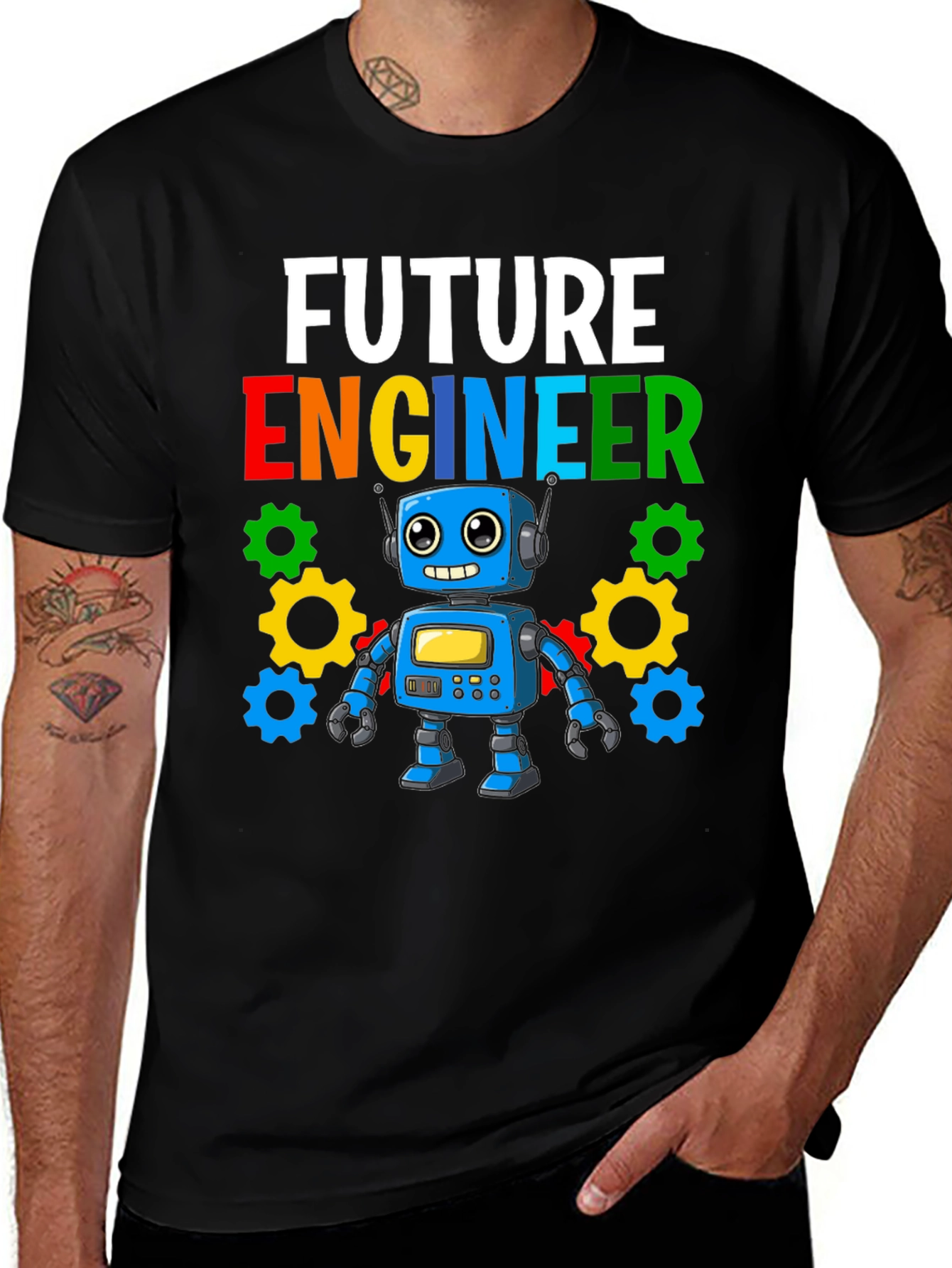 Variant 14 of Future Engineer Kids T-Shirt Robot Graphic Tee