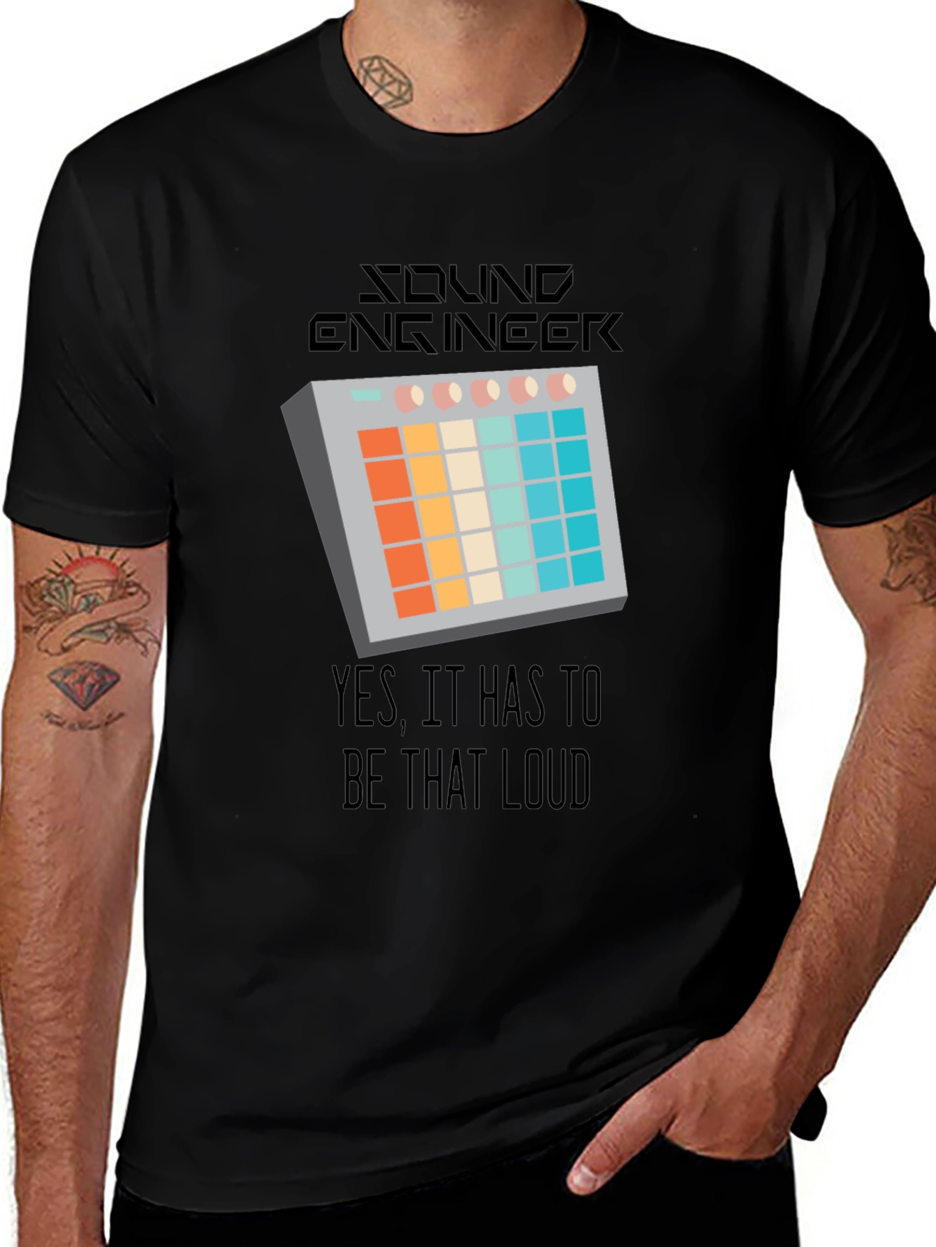 Variant 24 of Sound Engineer T-Shirt - Yes, It Has To Be That Loud!