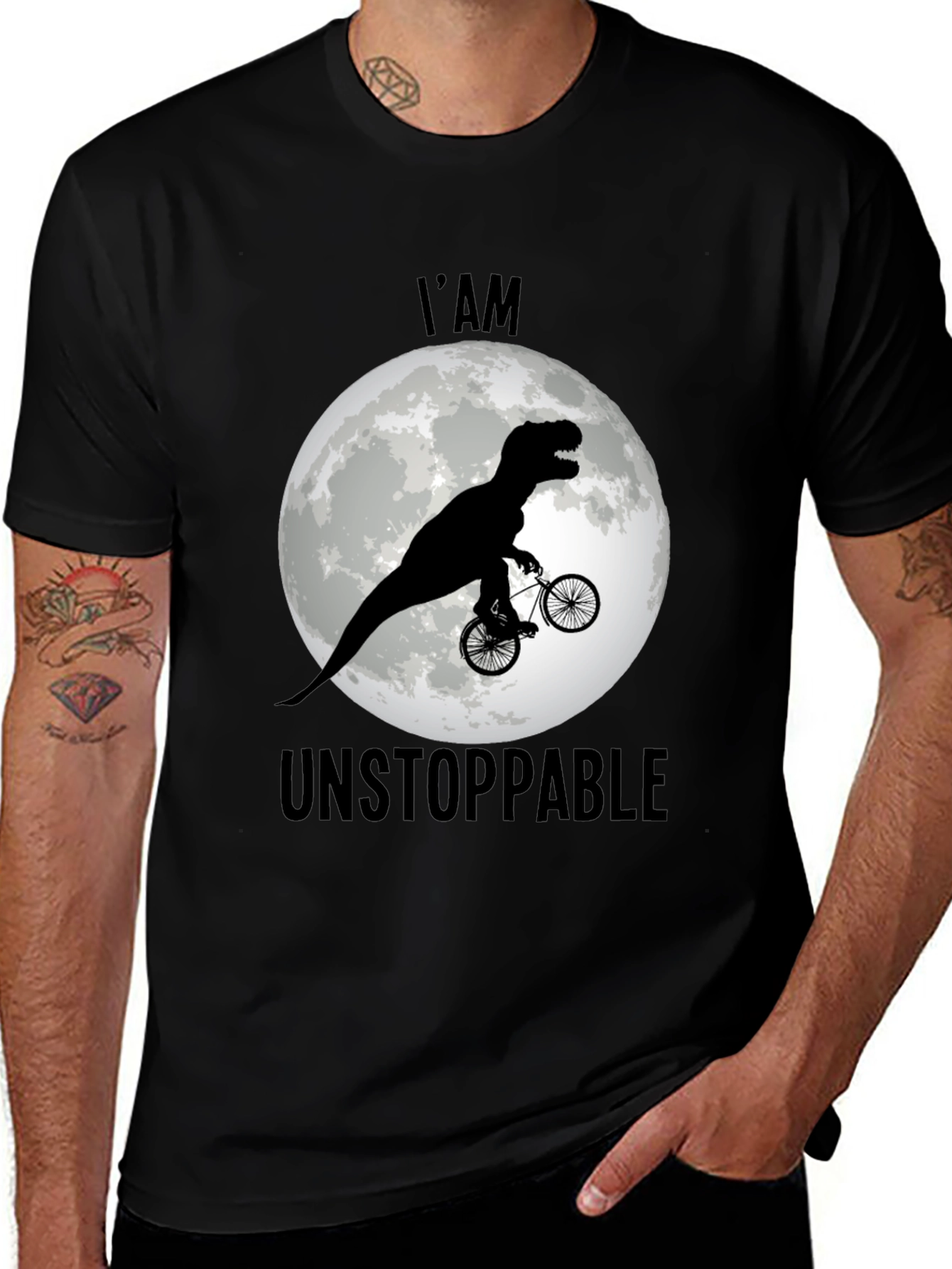 Variant 14 of Dino Bike T-Shirt - I'm Unstoppable