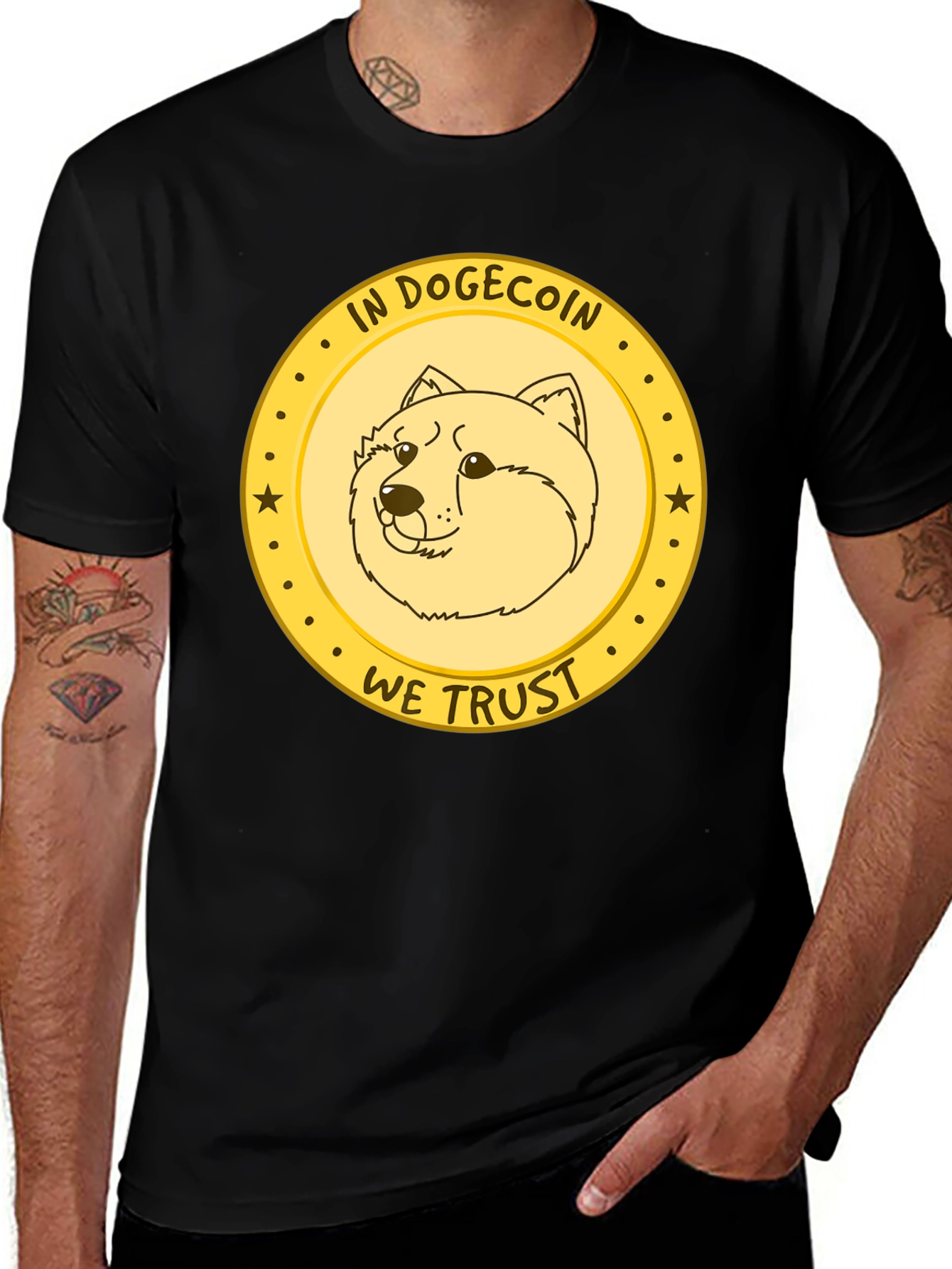 Variant 17 of Dogecoin Meme T-Shirt - In Dogecoin We Trust!