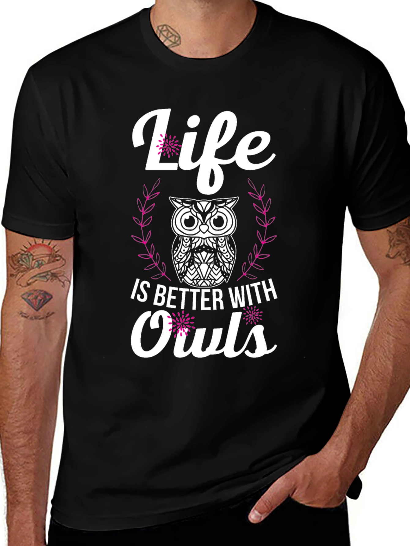 Variant 3 of Life is Better with Owls T-Shirt