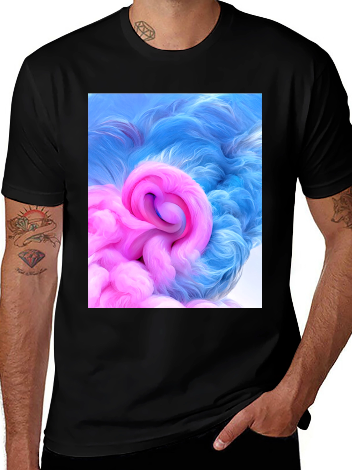 Variant 8 of Abstract Swirl Graphic Tee - Modern Art T-Shirt