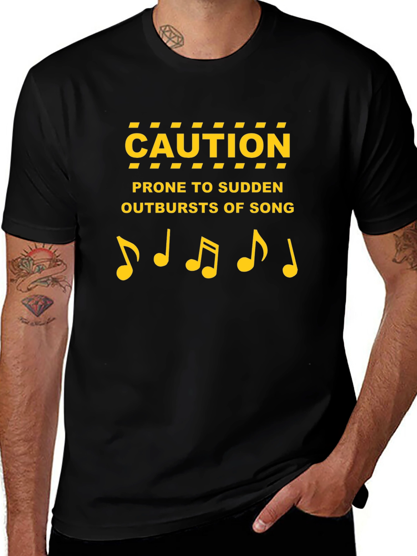 Variant 20 of Caution Outbursts of Song Graphic Tee