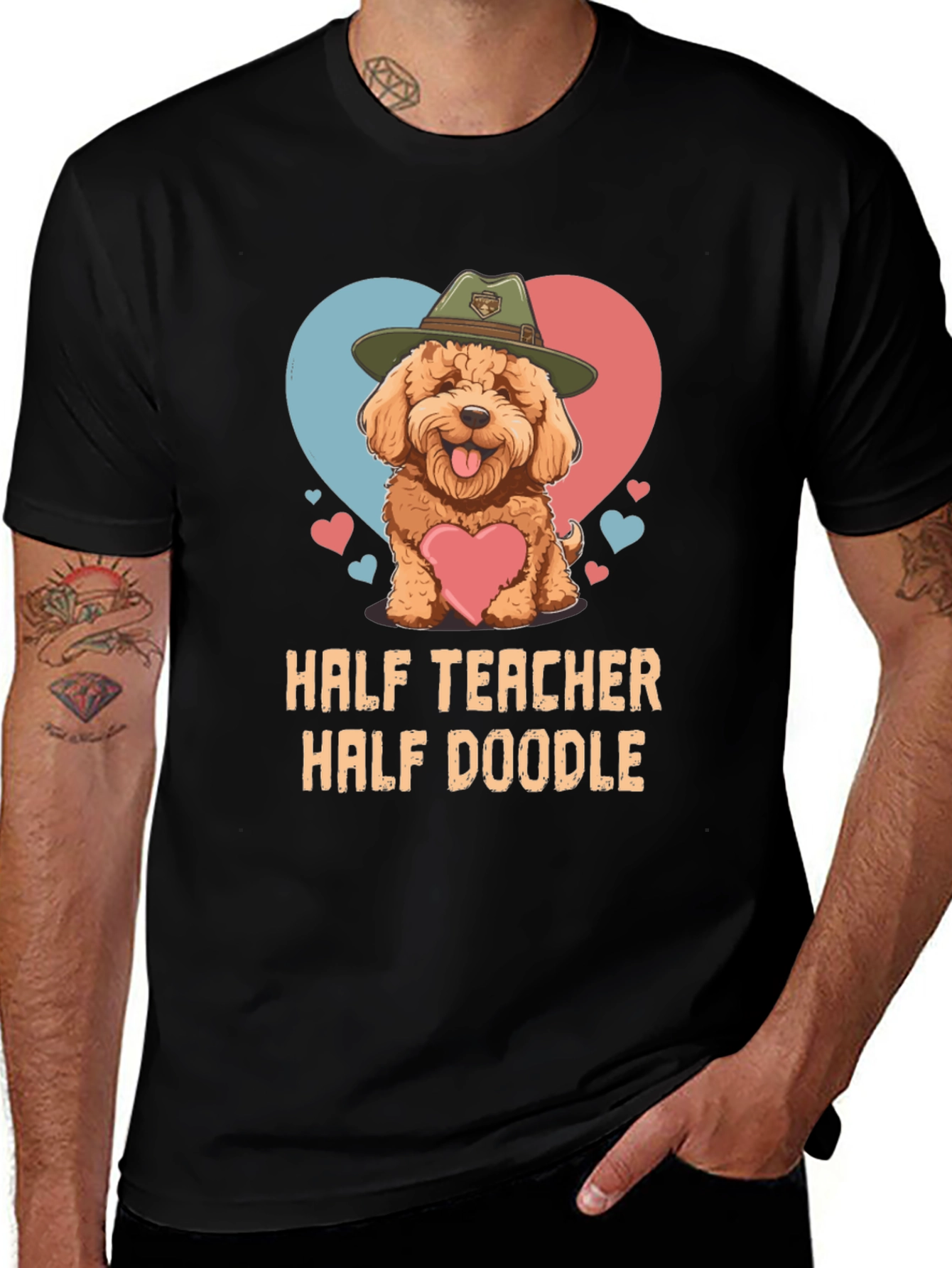 Variant 7 of Half Teacher Half Doodle T-Shirt