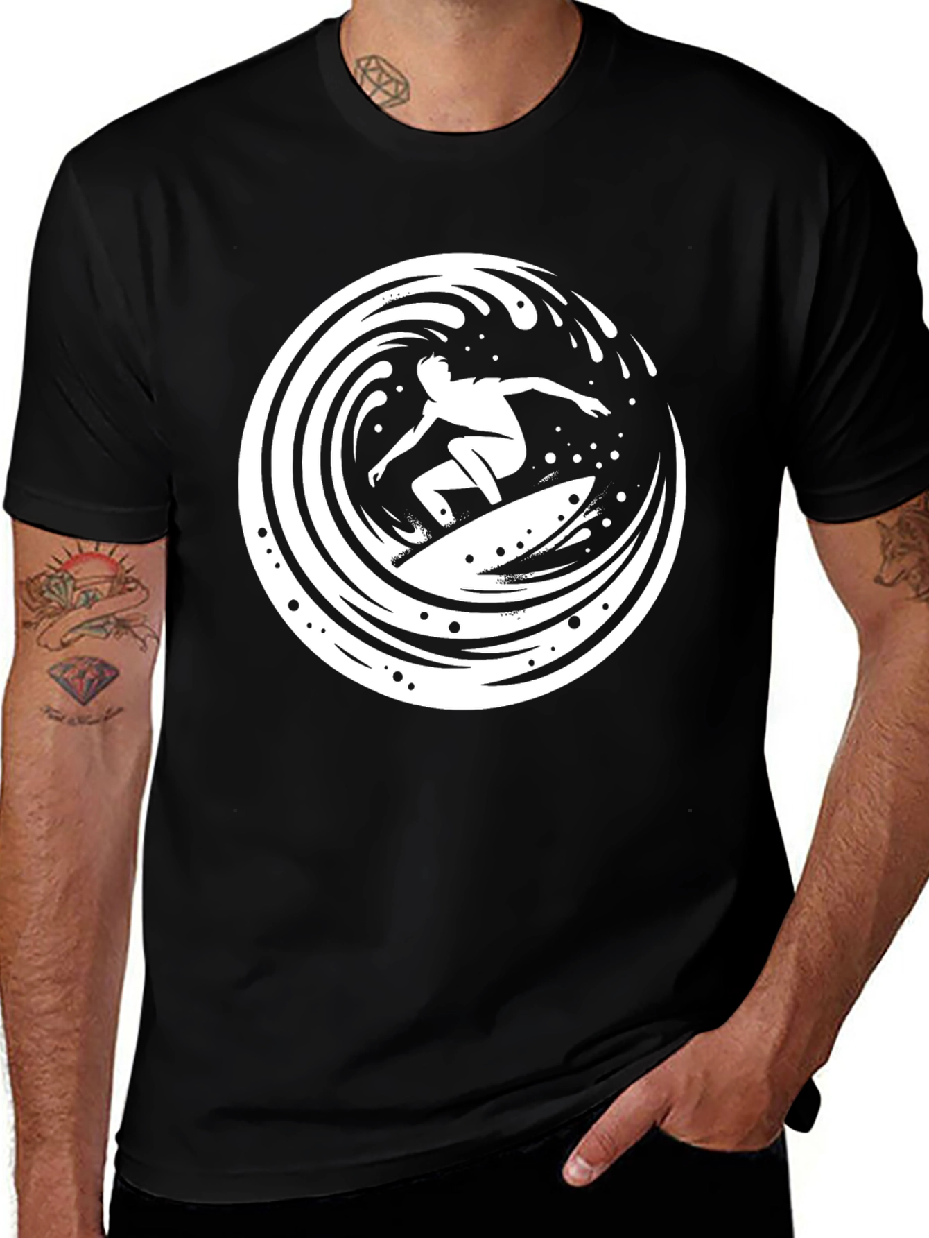 Surfer Graphic Tee - Ride the Wave in Style!