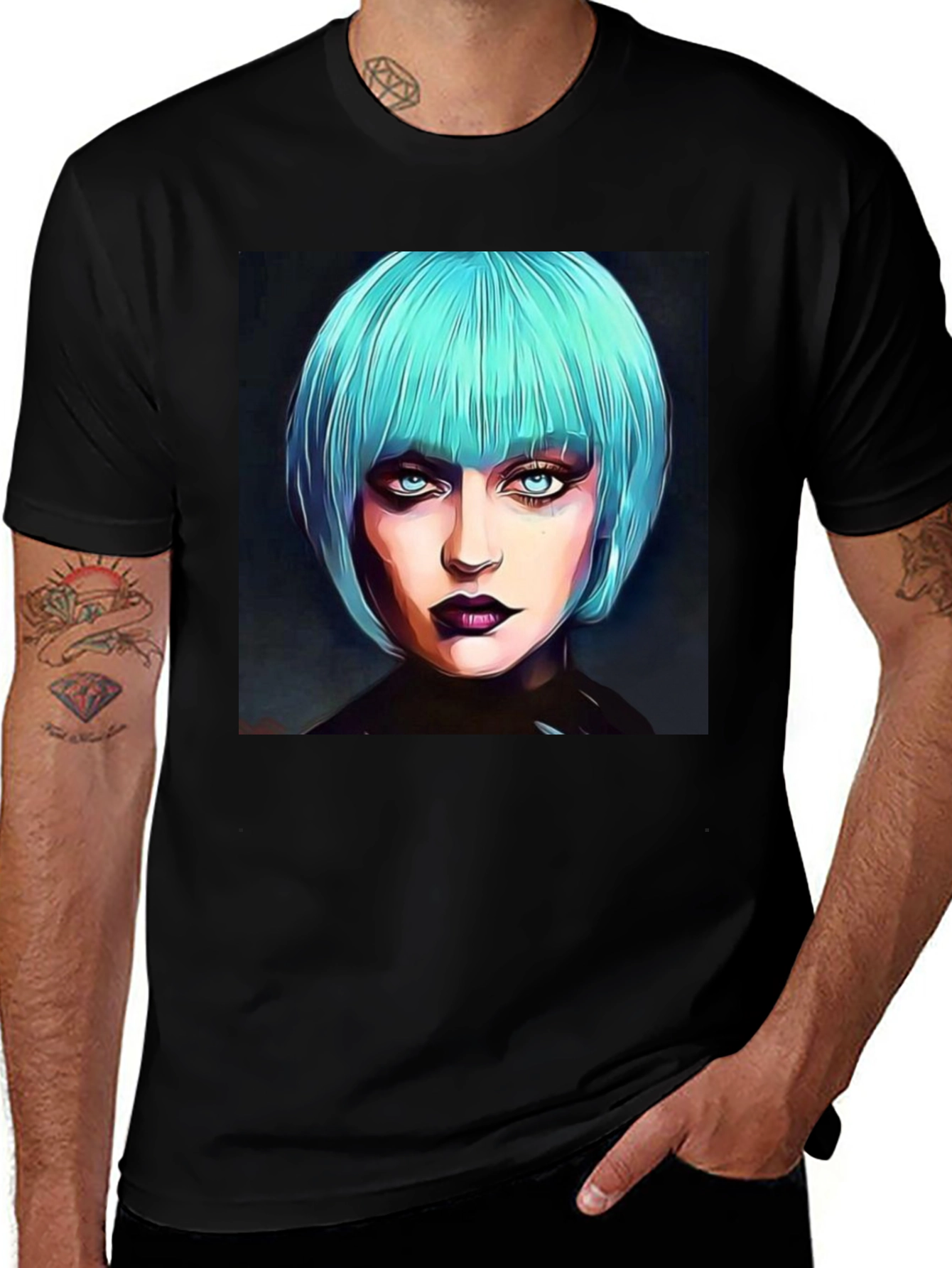 Variant 28 of Vibrant Portrait T-Shirt